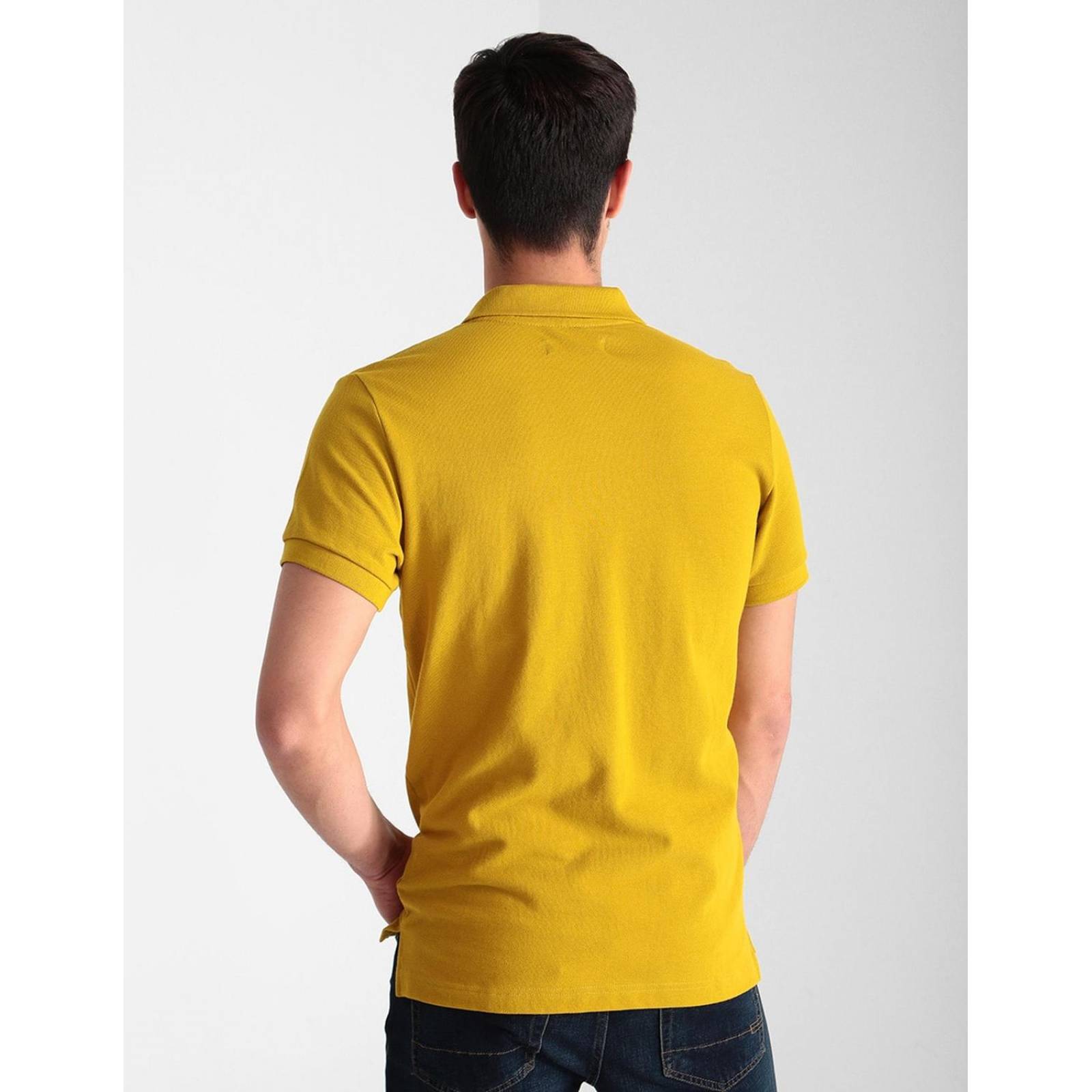 Playera tipo polo online cafe