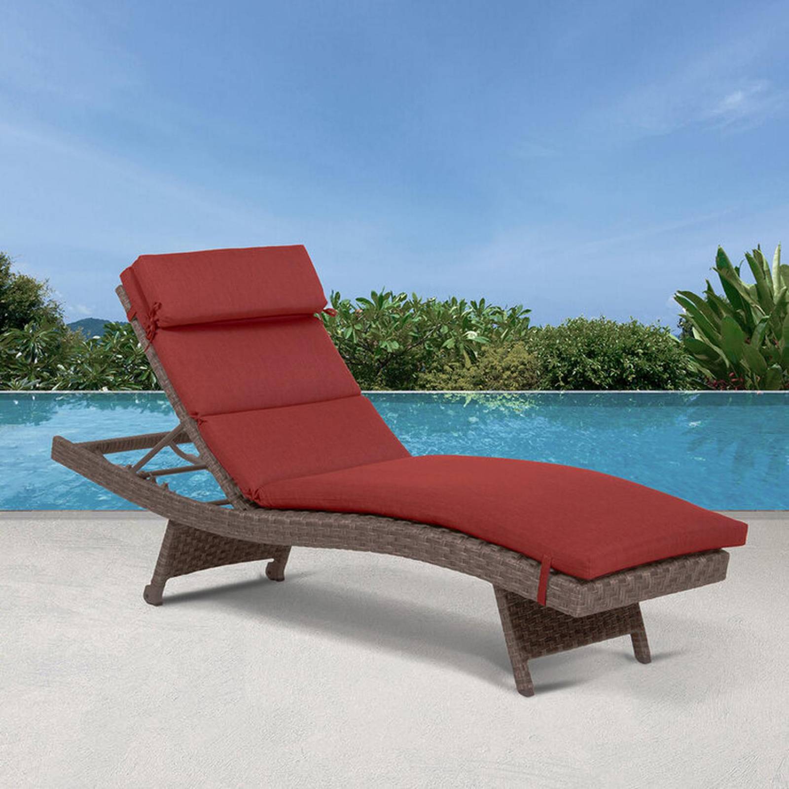 Peak Season, Cojines Para Silla Reclinable Rojos, 2 piezas 