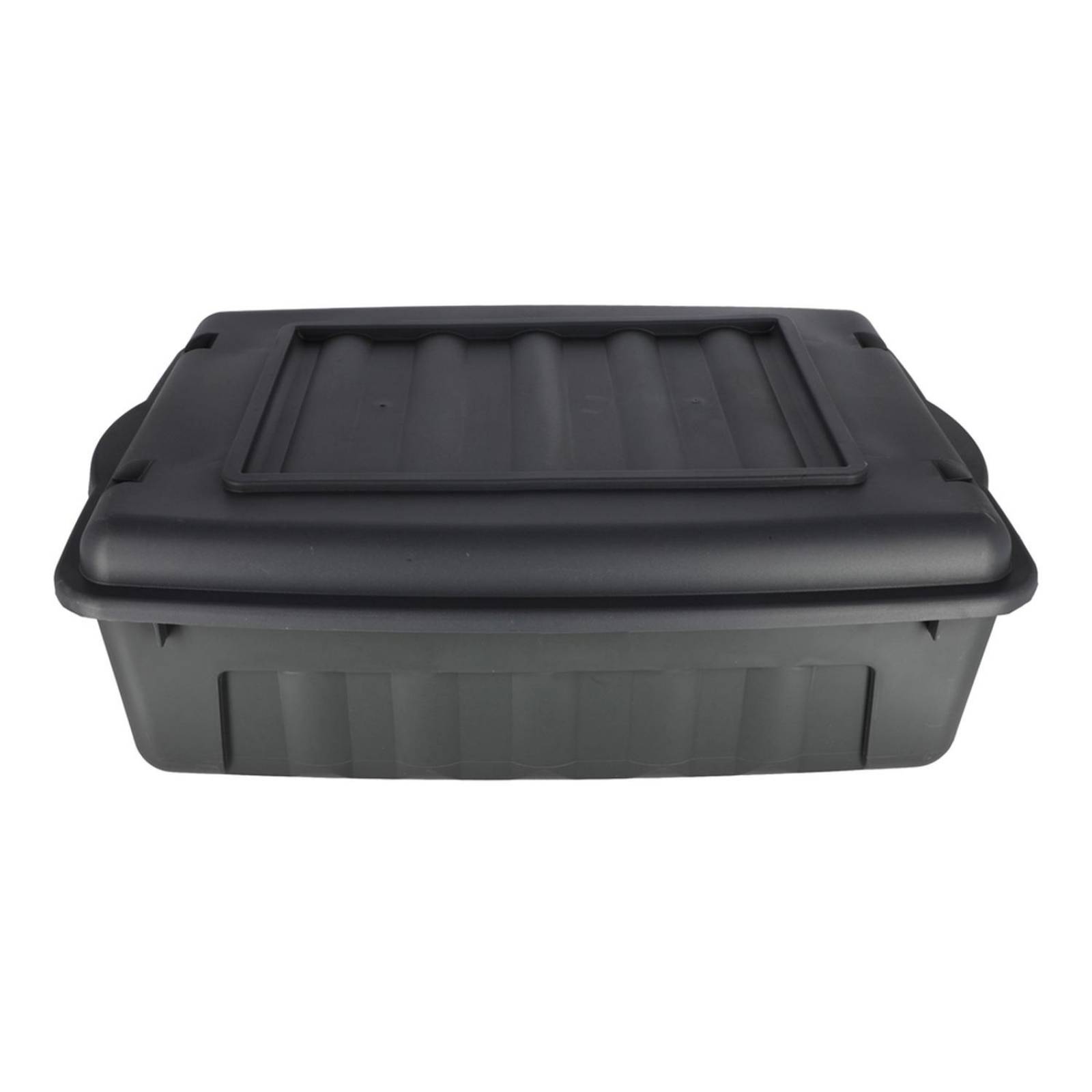 Caja de polipropileno con tapa 30 l gris 