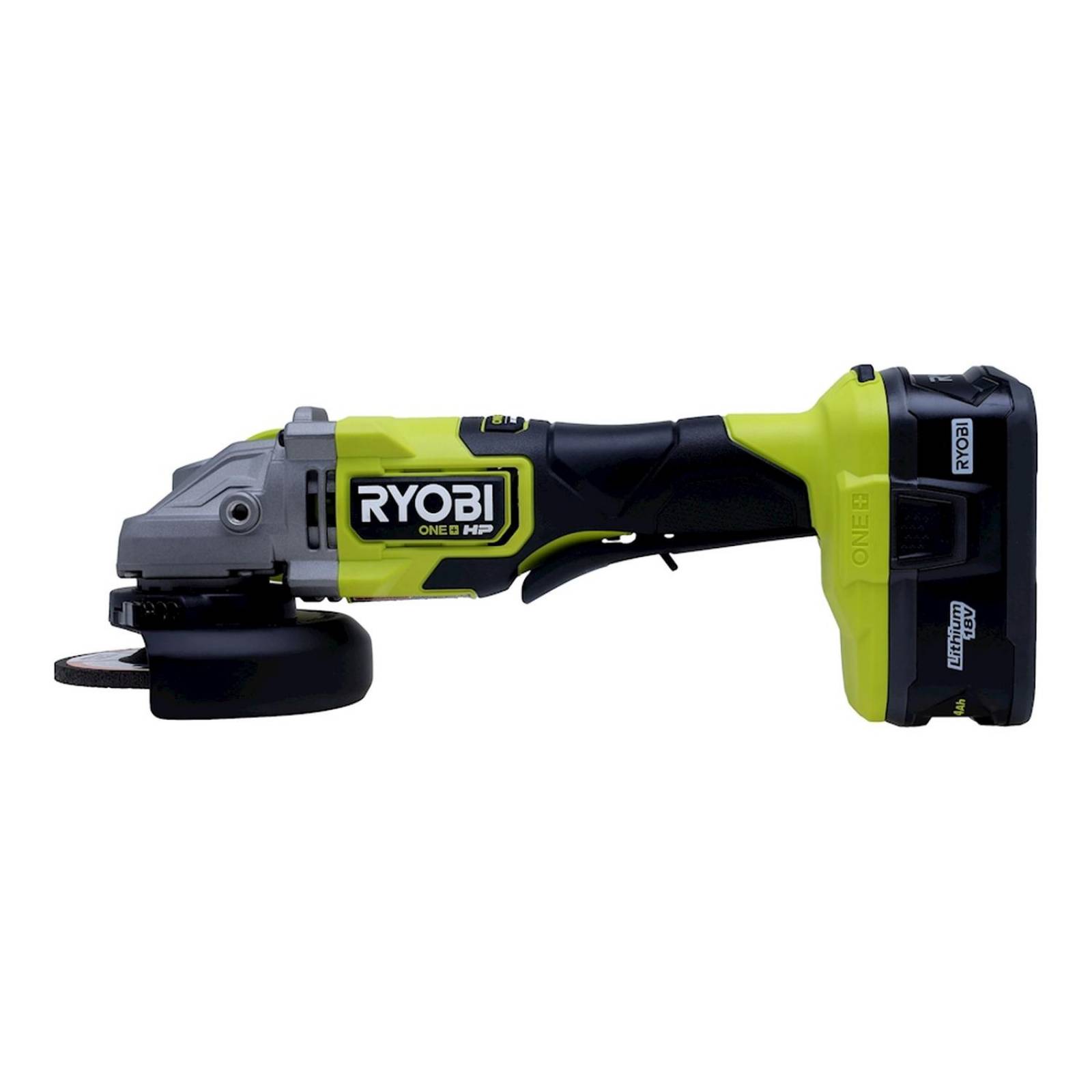 Kit de esmeriladora angular hp ryobi 4-1/2 pulgadas 18 volts inalámbrico 