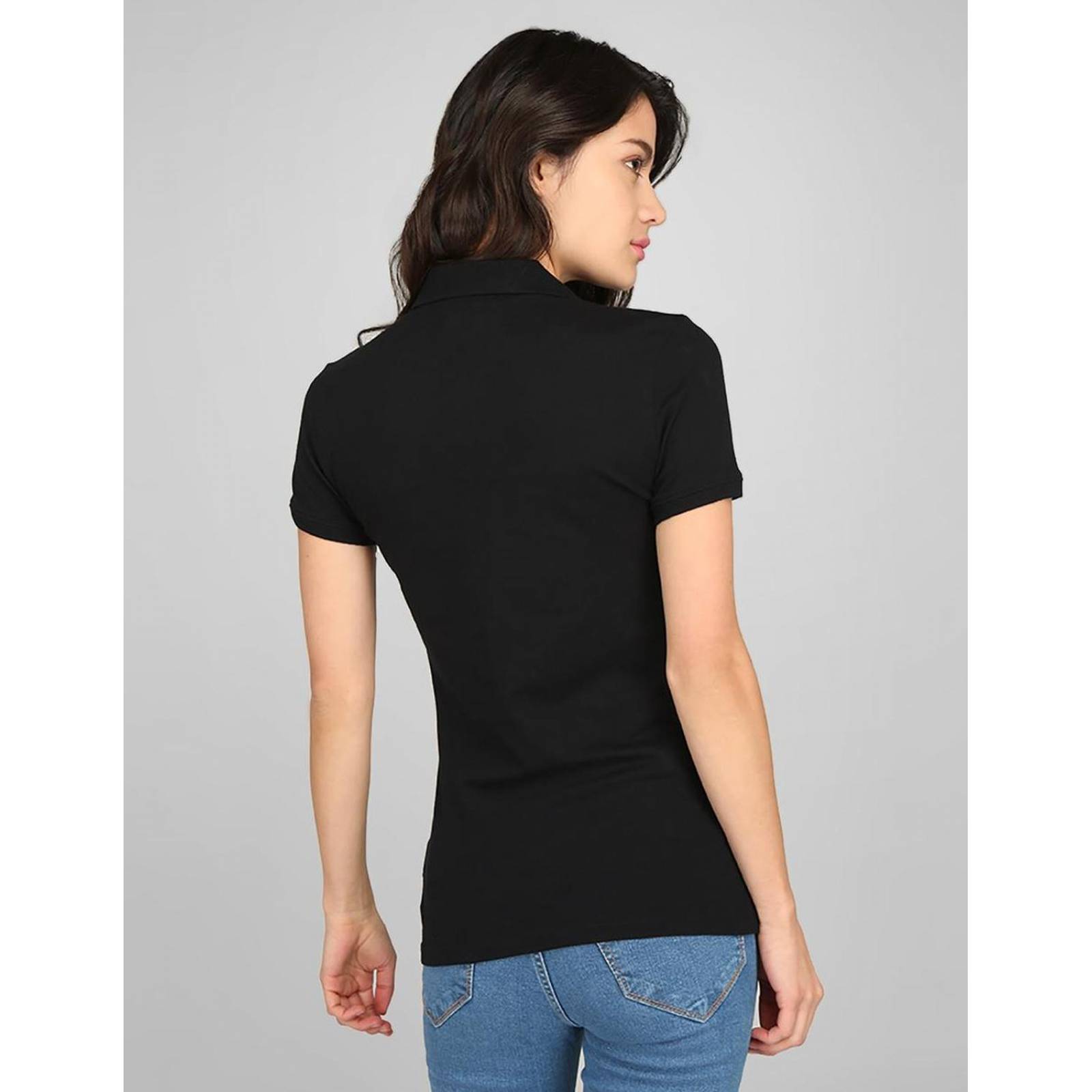 Playera tipo polo Aéropostale para mujer Negro XCH 
