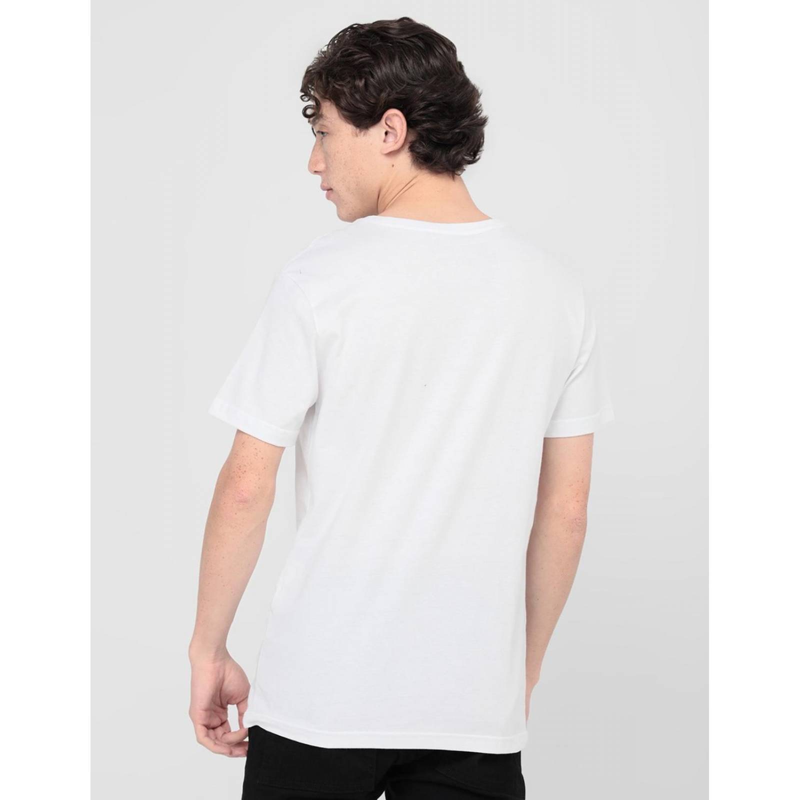 Playera Black Storm cuello redondo para hombre Blanco G 