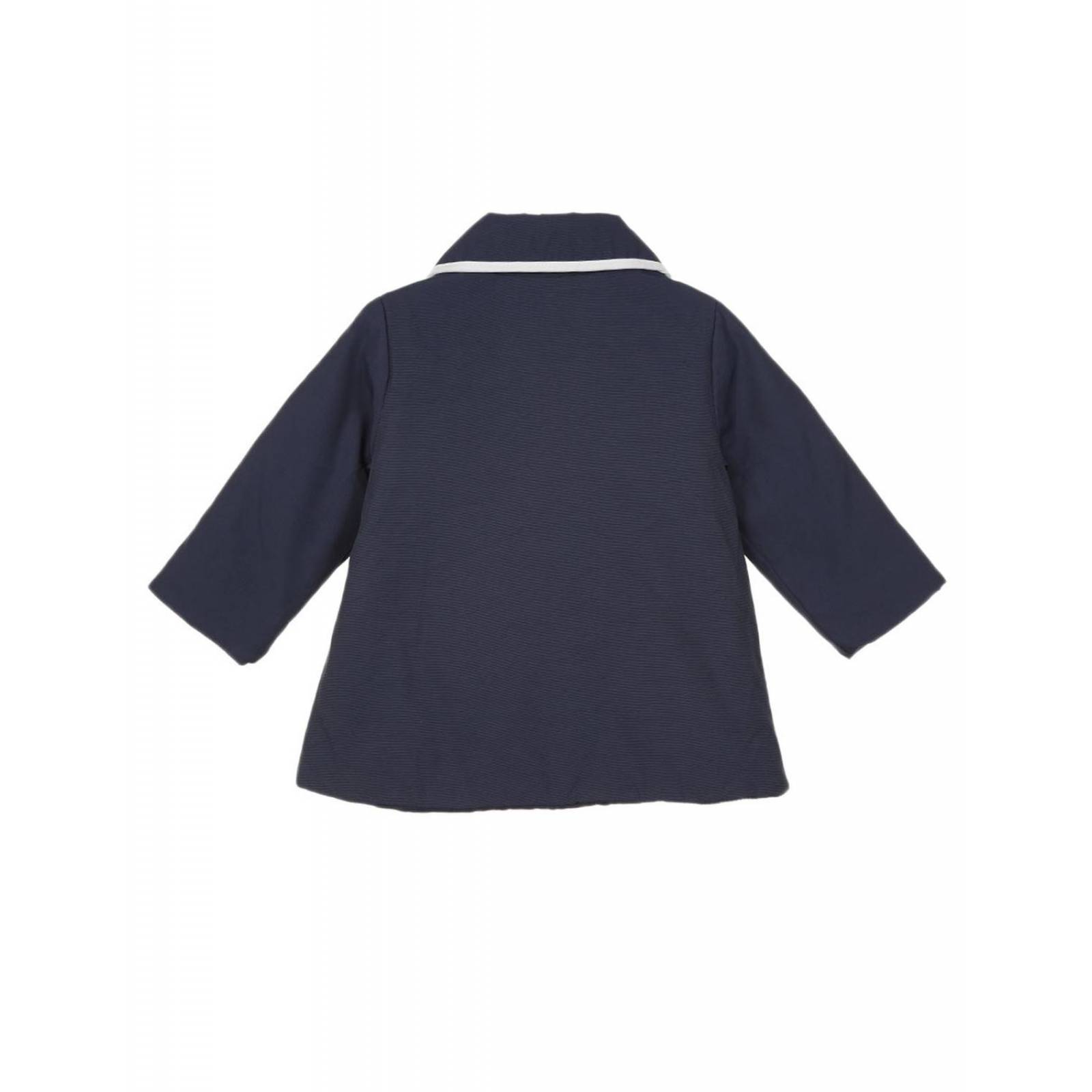 Abrigo Mon Caramel de algodón con bolsillos para niña Azul marino 3-6 M 