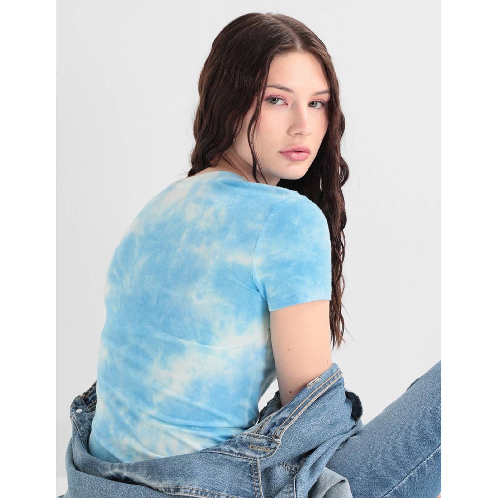 Playera manga corta Aéropostale cuello redondo Azul G 