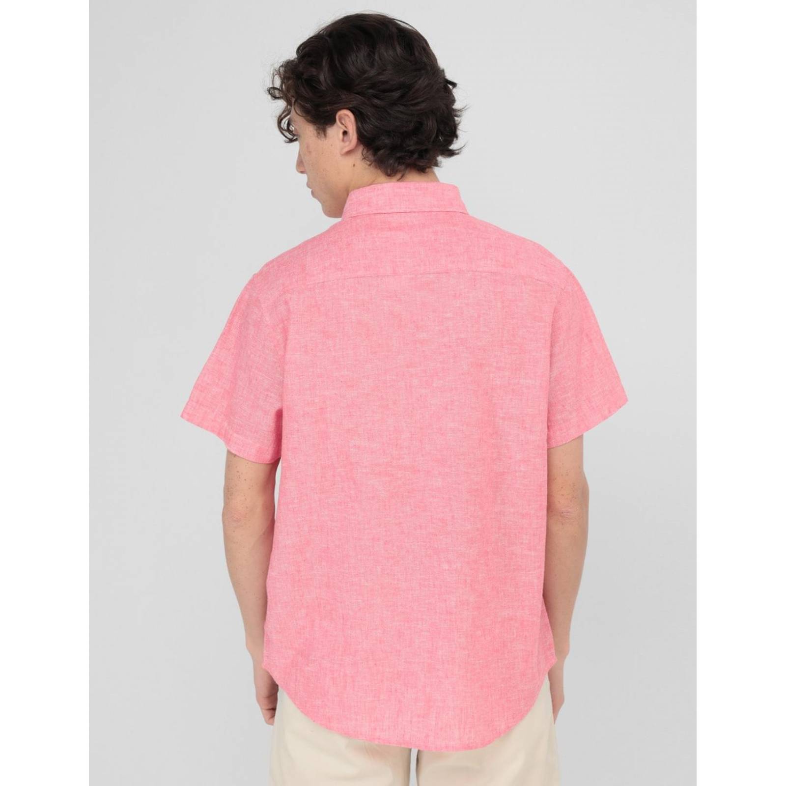 Camisa casual Aéropostale de algodón manga corta Rosa M 