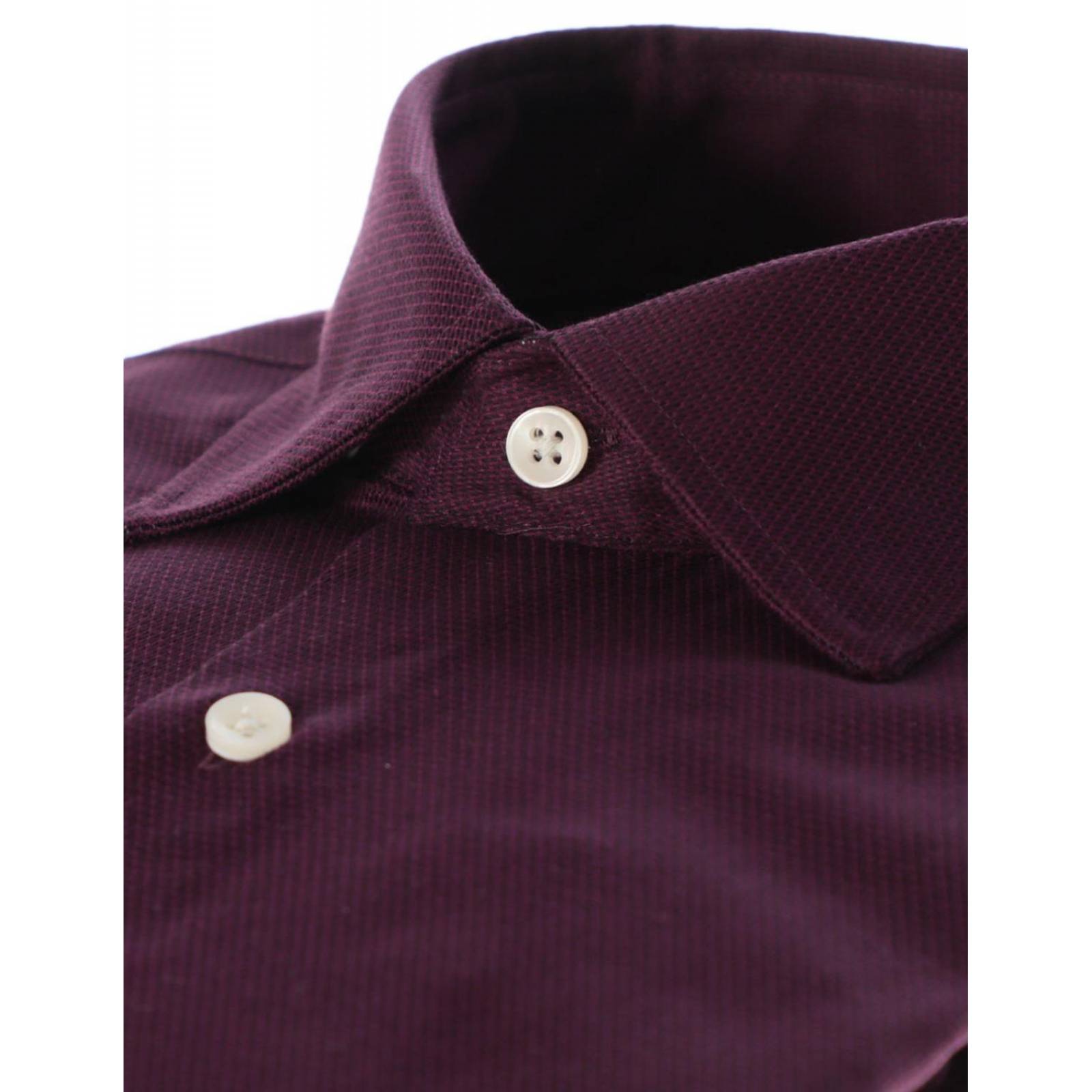 Camisa de vestir Michael Kors manga larga Vino 16.5 4-5 