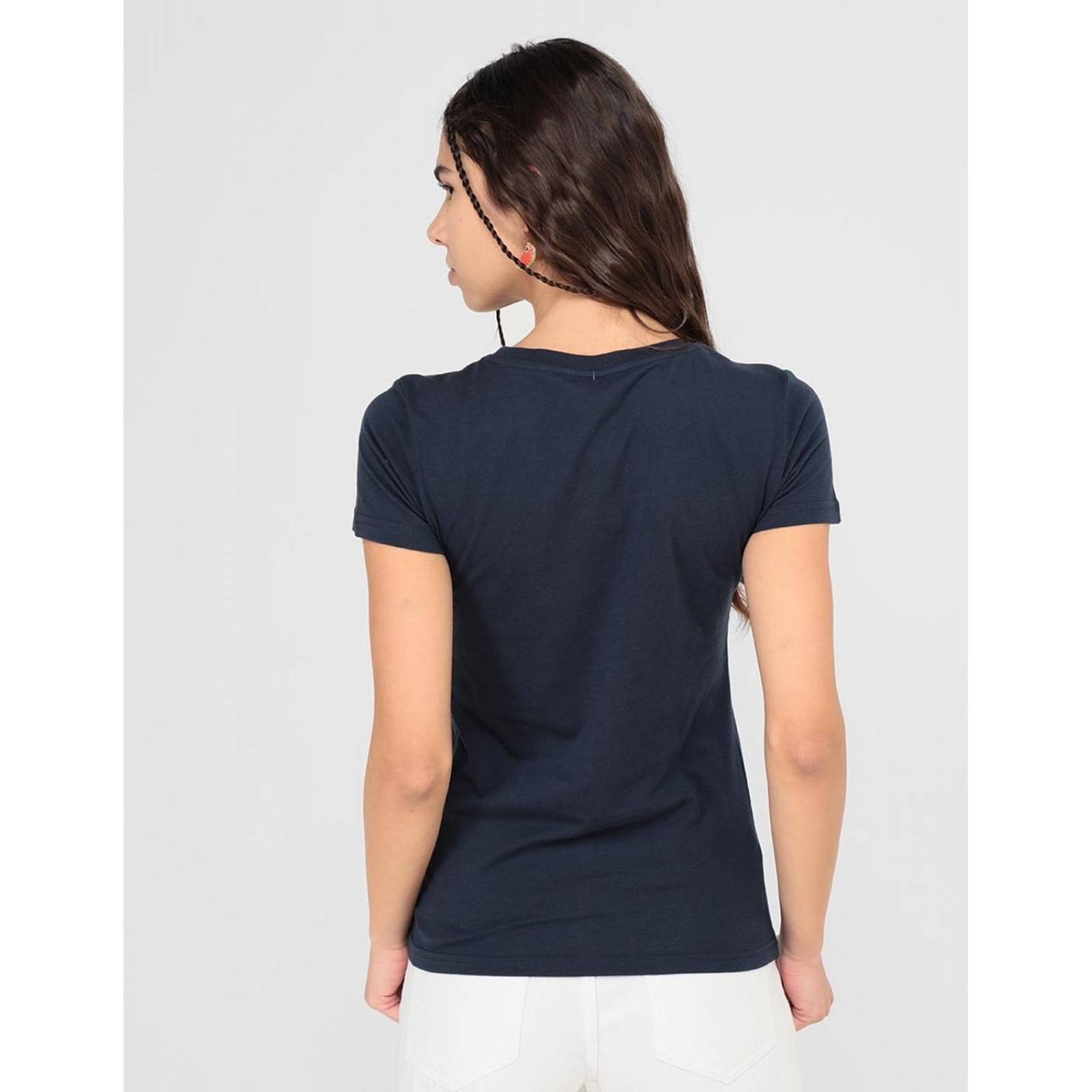 Playera Aéropostale cuello redondo para mujer Azul marino XCH 
