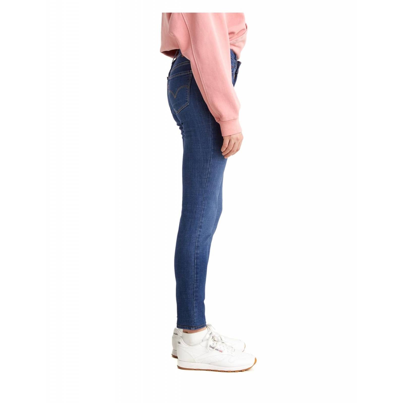 Jeans skinny Levi´s lavado 711 obscuro corte cadera para mujer