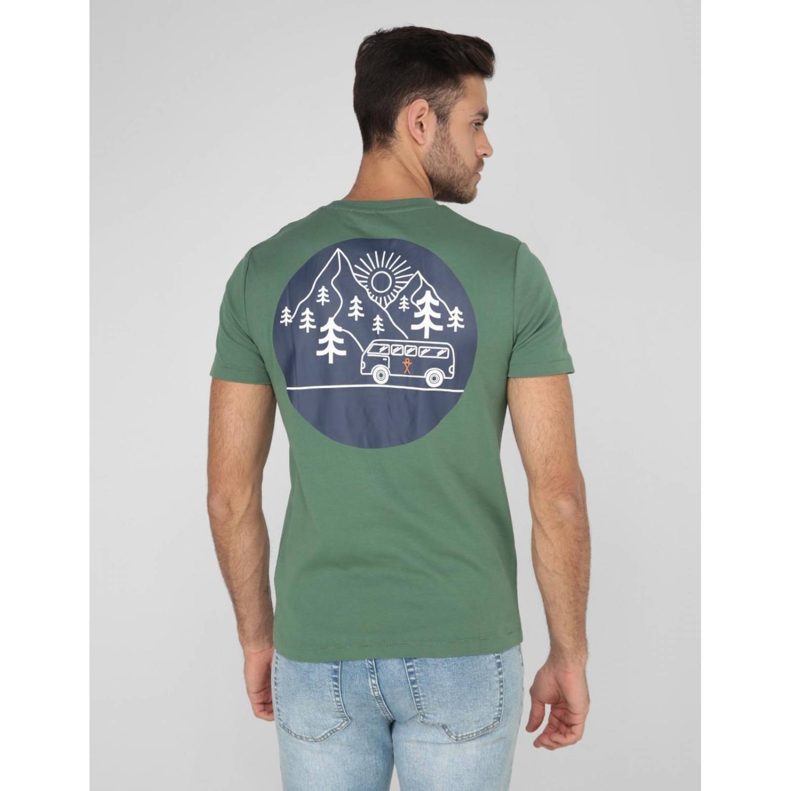 Playera Elemento Uomo cuello redondo Verde olivo M 
