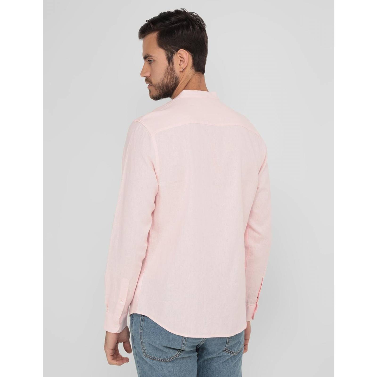 Camisa casual Elemento Uomo manga larga para hombre Rosa claro G 