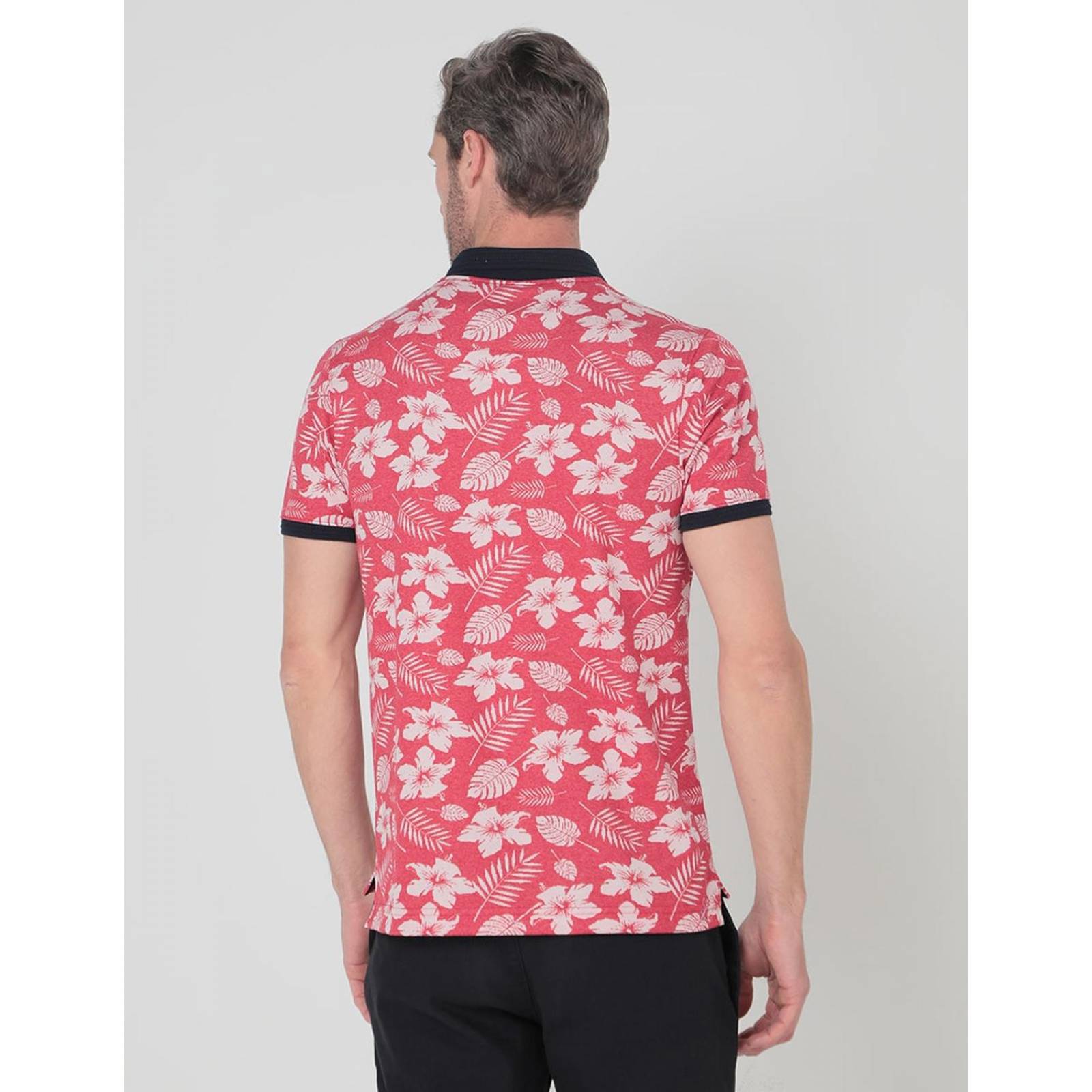 Playera tipo polo JBE para hombre Rojo M 