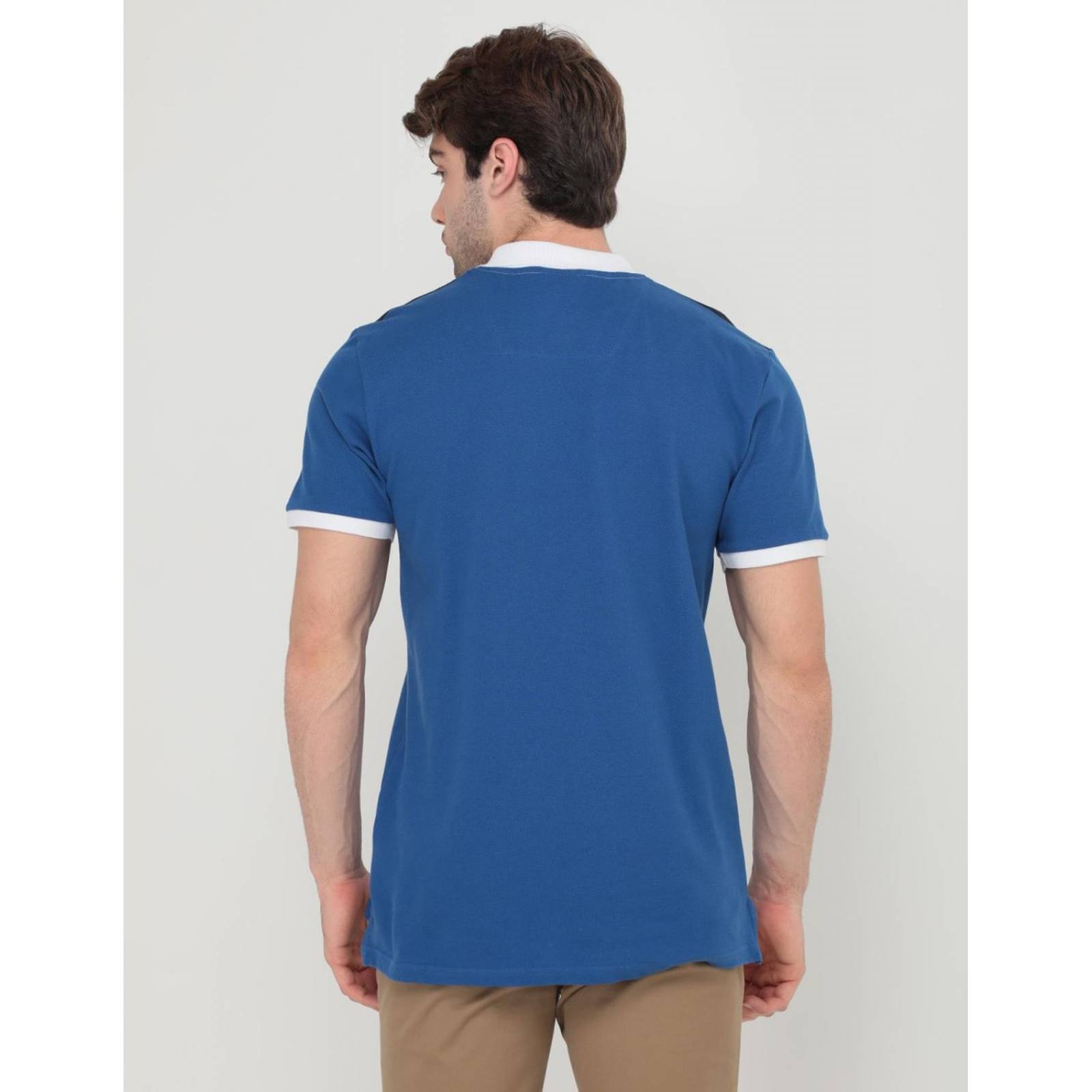 Playera tipo polo Nautica para hombre Azul G 