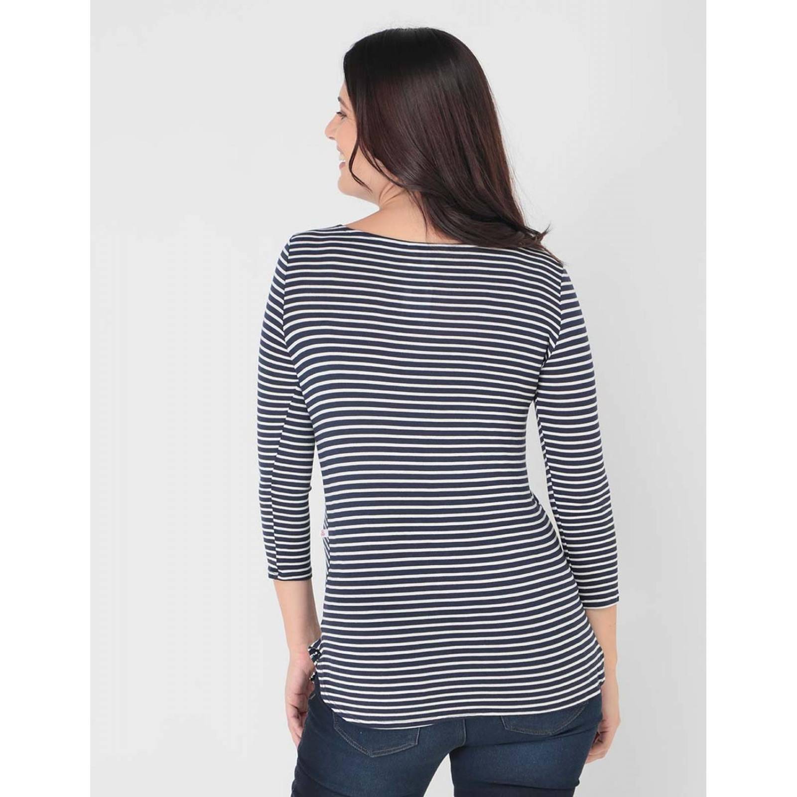 Blusa de maternidad One to Nine manga 3/4 Azul marino CH 