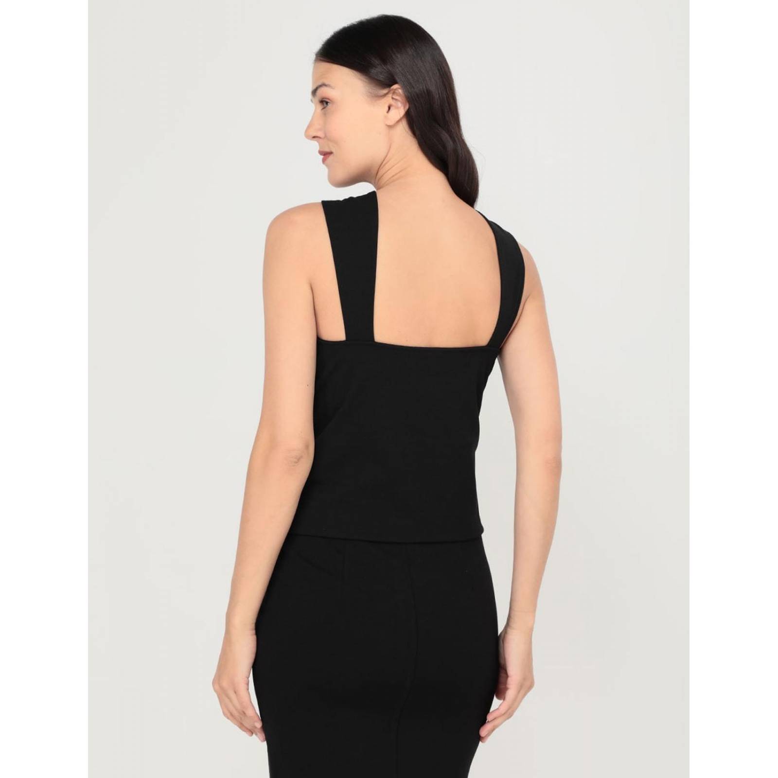 Blusa de tirantes para mujer Negro M 