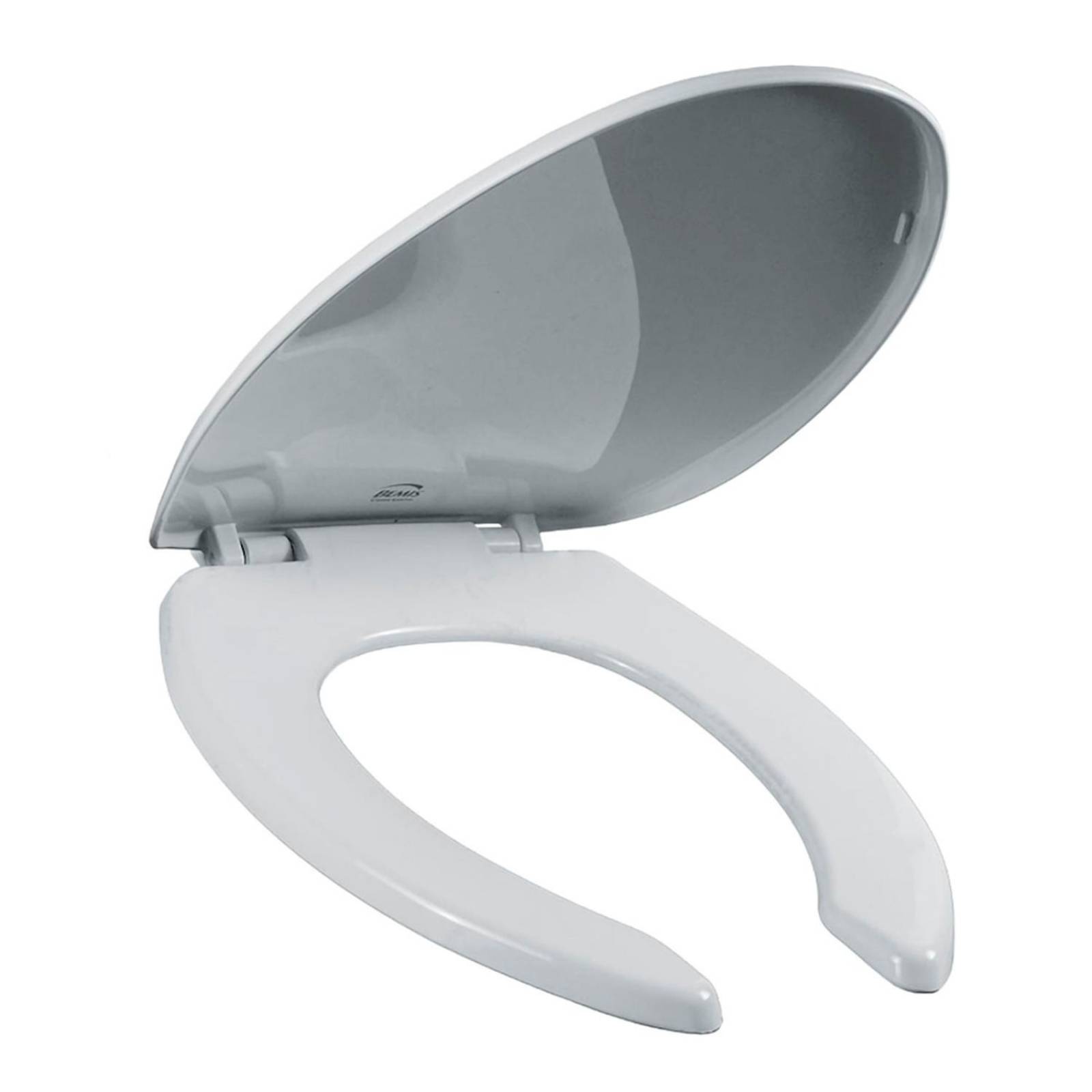 Asiento cierre lento y bisagras ajustables alargado blanco 