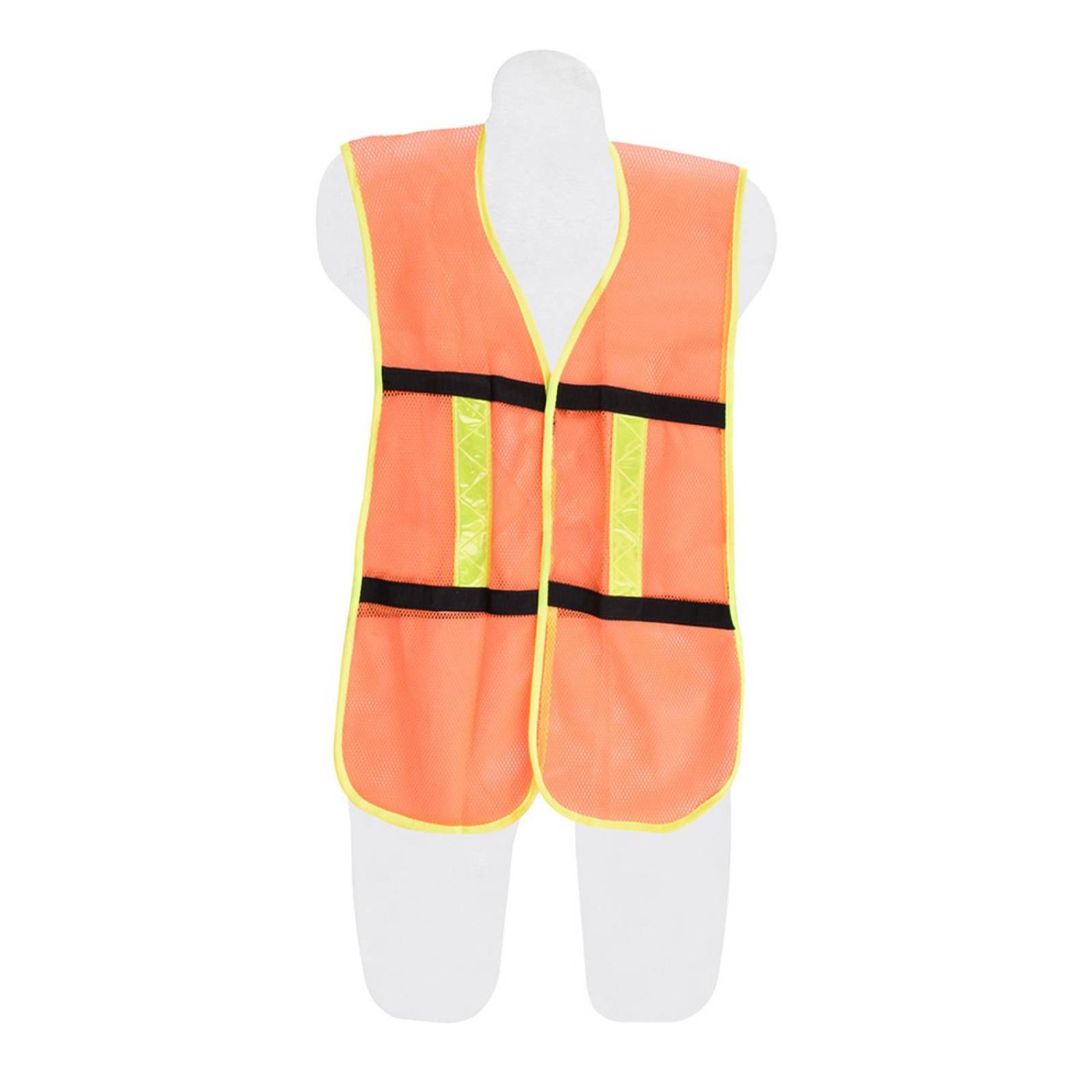 Chaleco de seguridad naranja con reflejante 