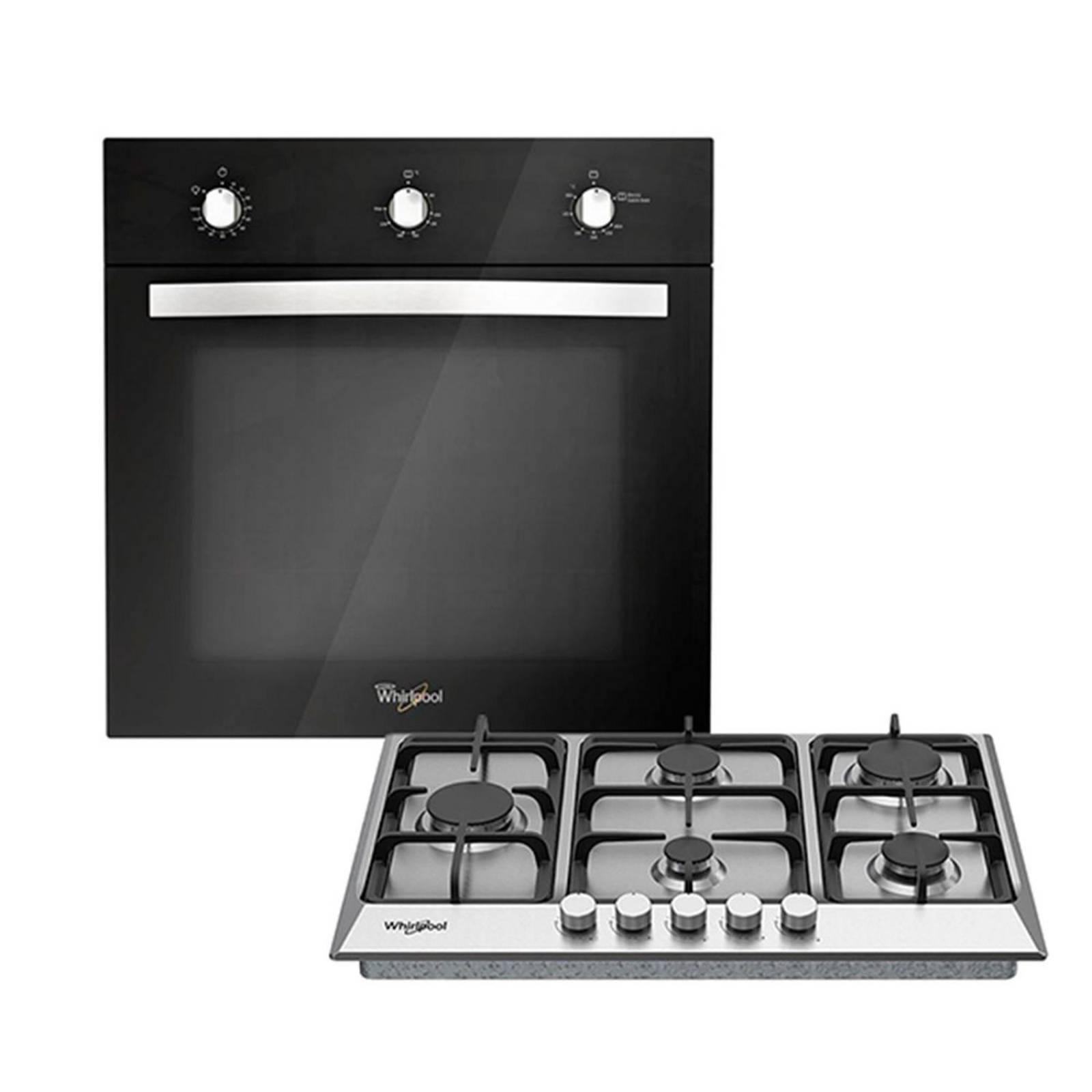 Combo horno 60cm parrilla 76cm whirlpool 