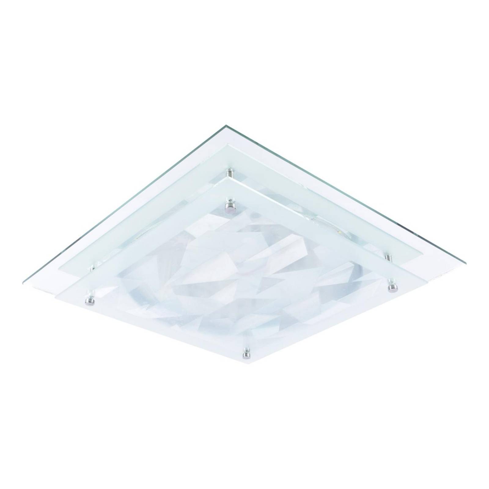 Lámpara plafón empotrable vizela led 36 x 36 x 6 cm blanco 