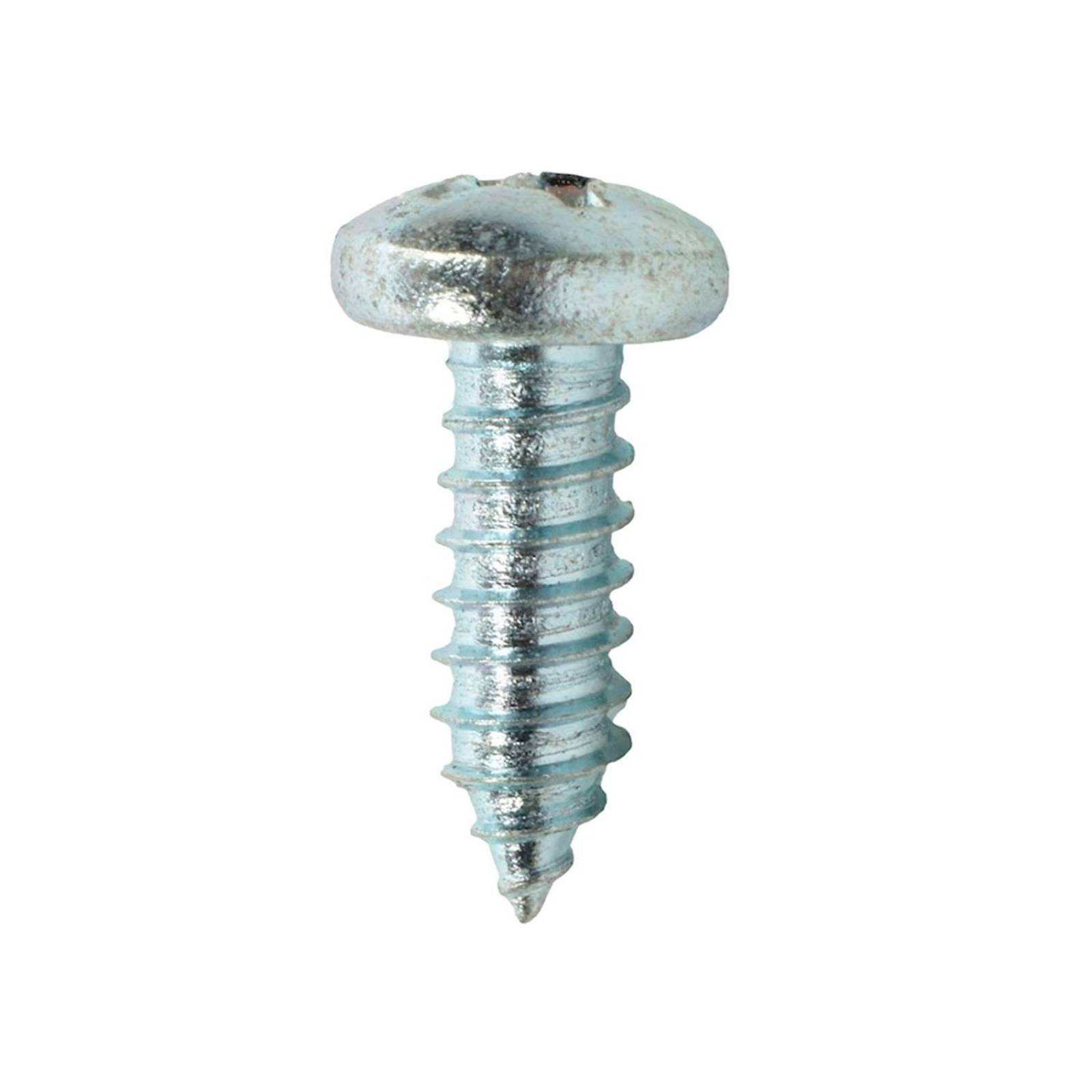 Caja de 100 tornillos para metal de 3/4 de pulgada plata 