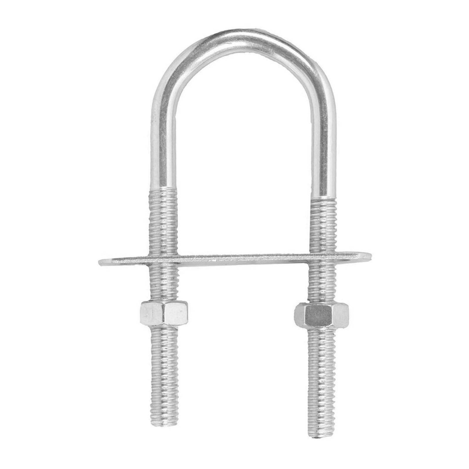 Abrazadera roscada u" 1/4 x 3-1/2 x 1-1/8 pulgada plata