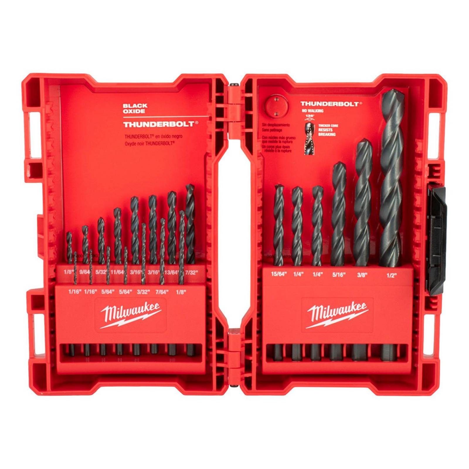 Juego de brocas de multiusos de 1/16 a 1/2 pulgada 21 piezas 