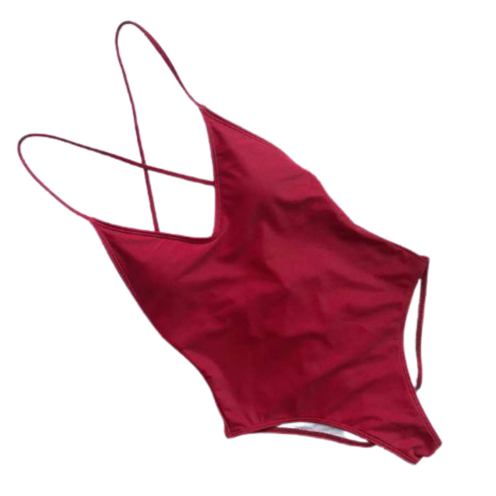 Traje De Baño Una Pieza Espalda Descubierta Para Mujer M-008 