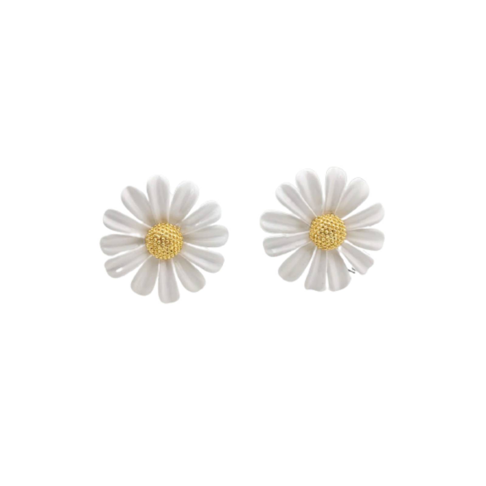 Aretes Finos Margaritas Estilo Coreano Mujer M-436 Multicolor