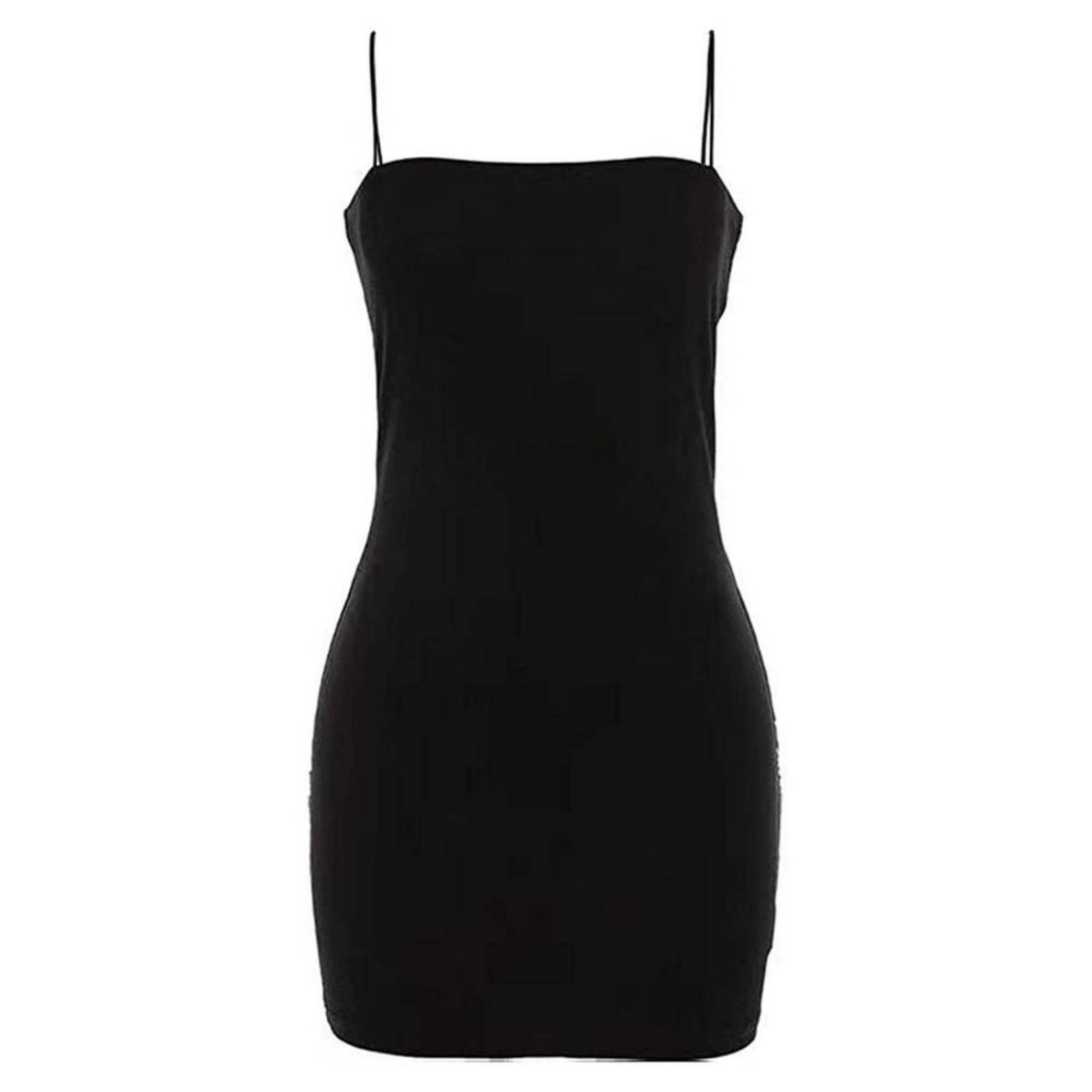 Vestido Corto Sexy Tirantes Finos Moda Dama M-166 