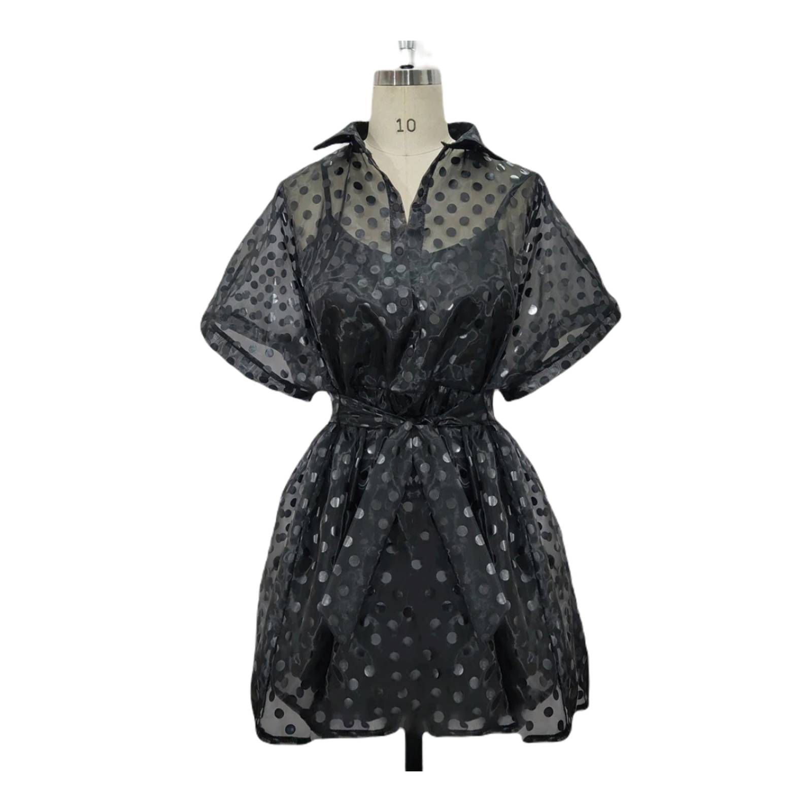 Vestido Transparente De Malla Fresca Para Mujer M-282 