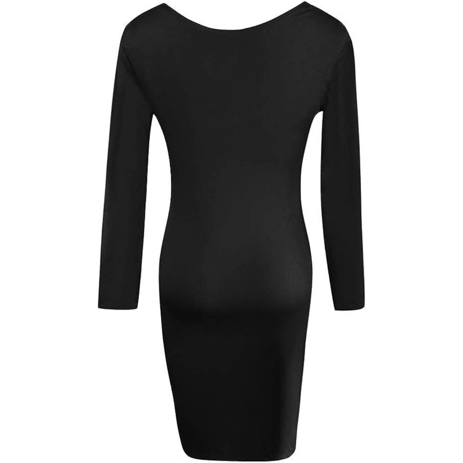 Vestido Dama Corto Ajustado Elegante Manga Larga Mpb-634 