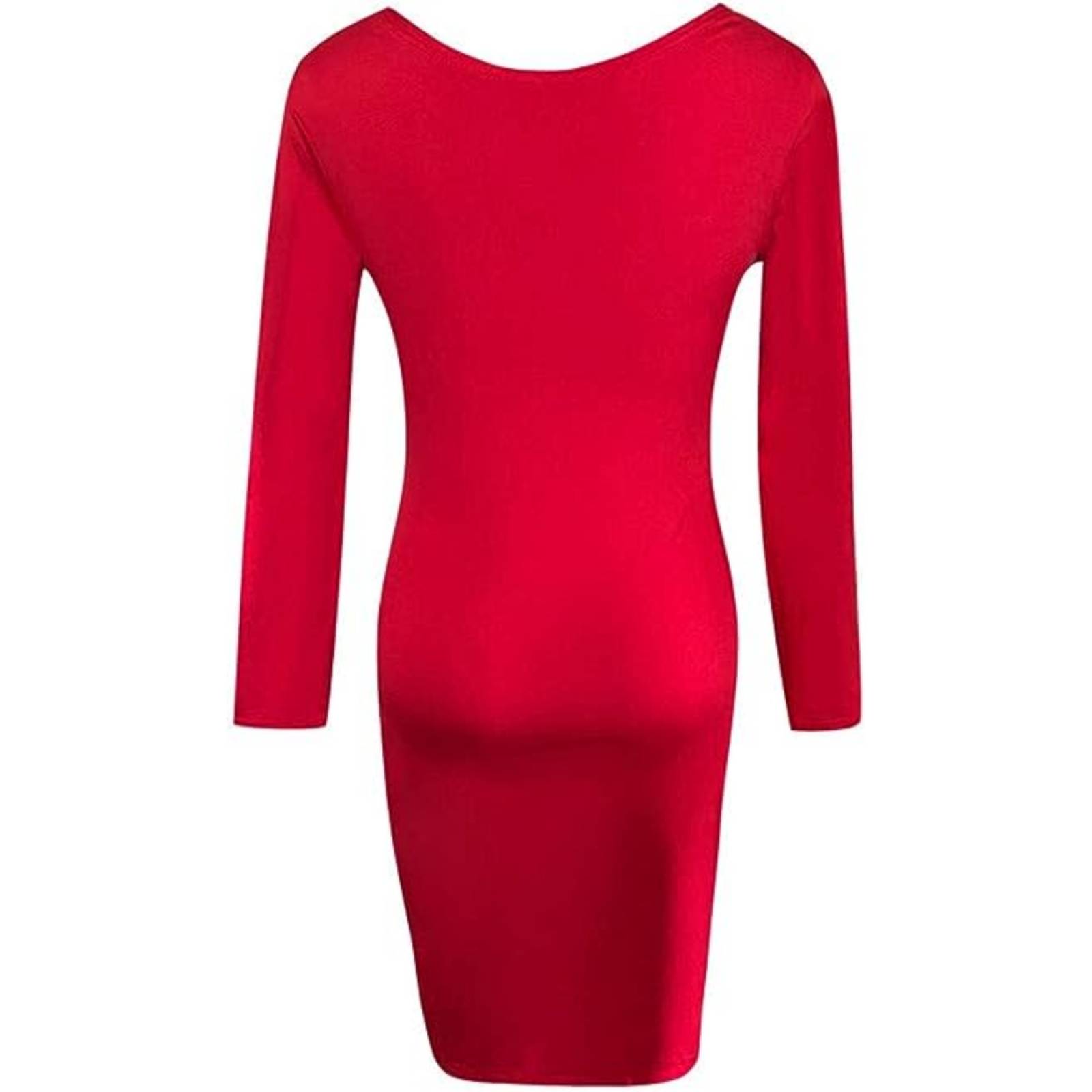 Vestido Dama Corto Ajustado Elegante Manga Larga Mpb-634 