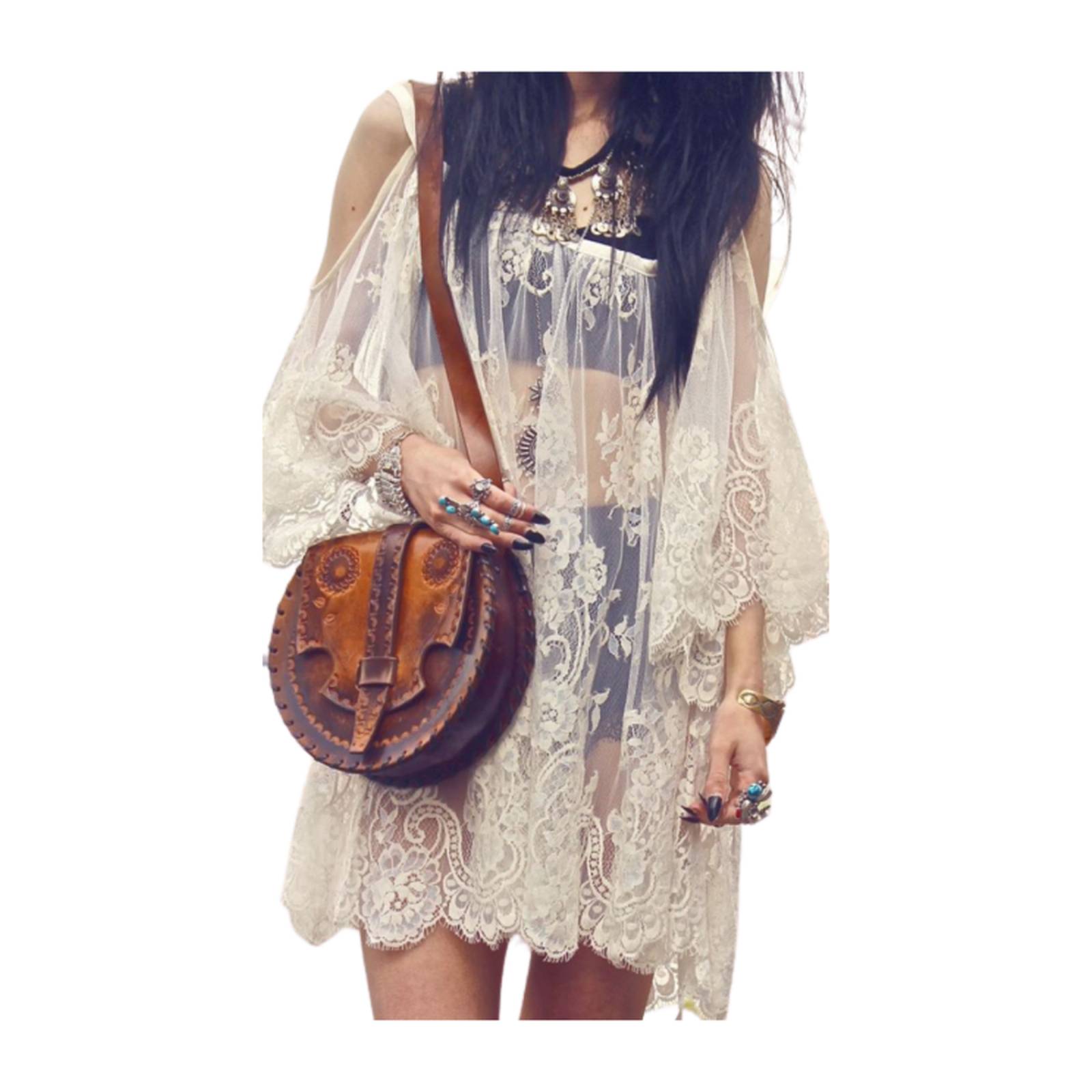 Vestido Playero De Encaje Ropa De Playa Pareo M-632 