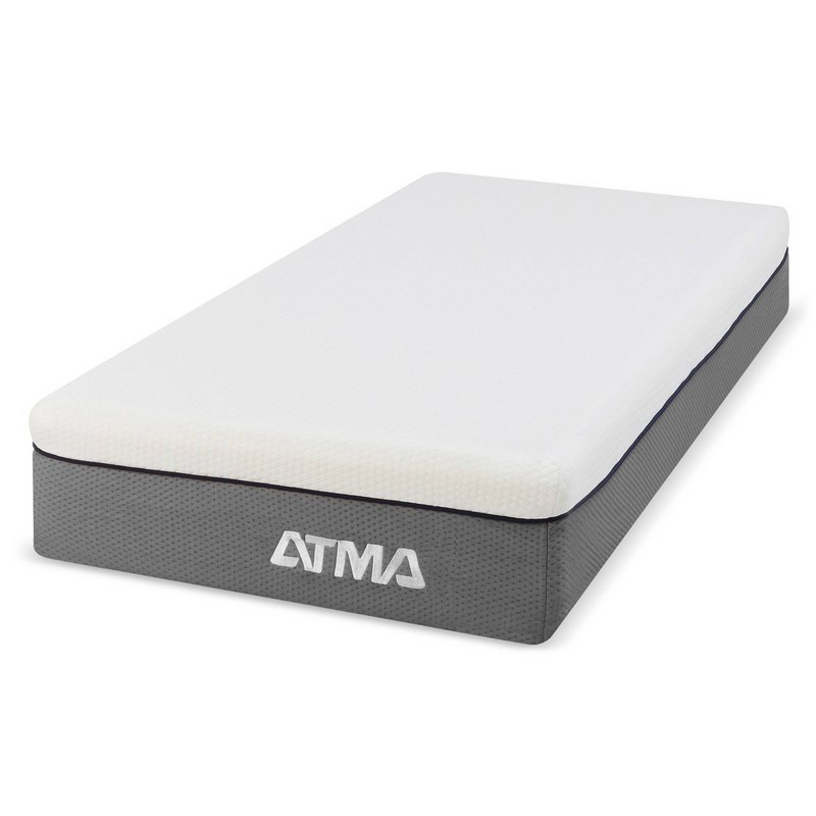 Colchón ATMA Individual Smooth Top con Pillow 100x190 Memory Foam (Semi Firme)