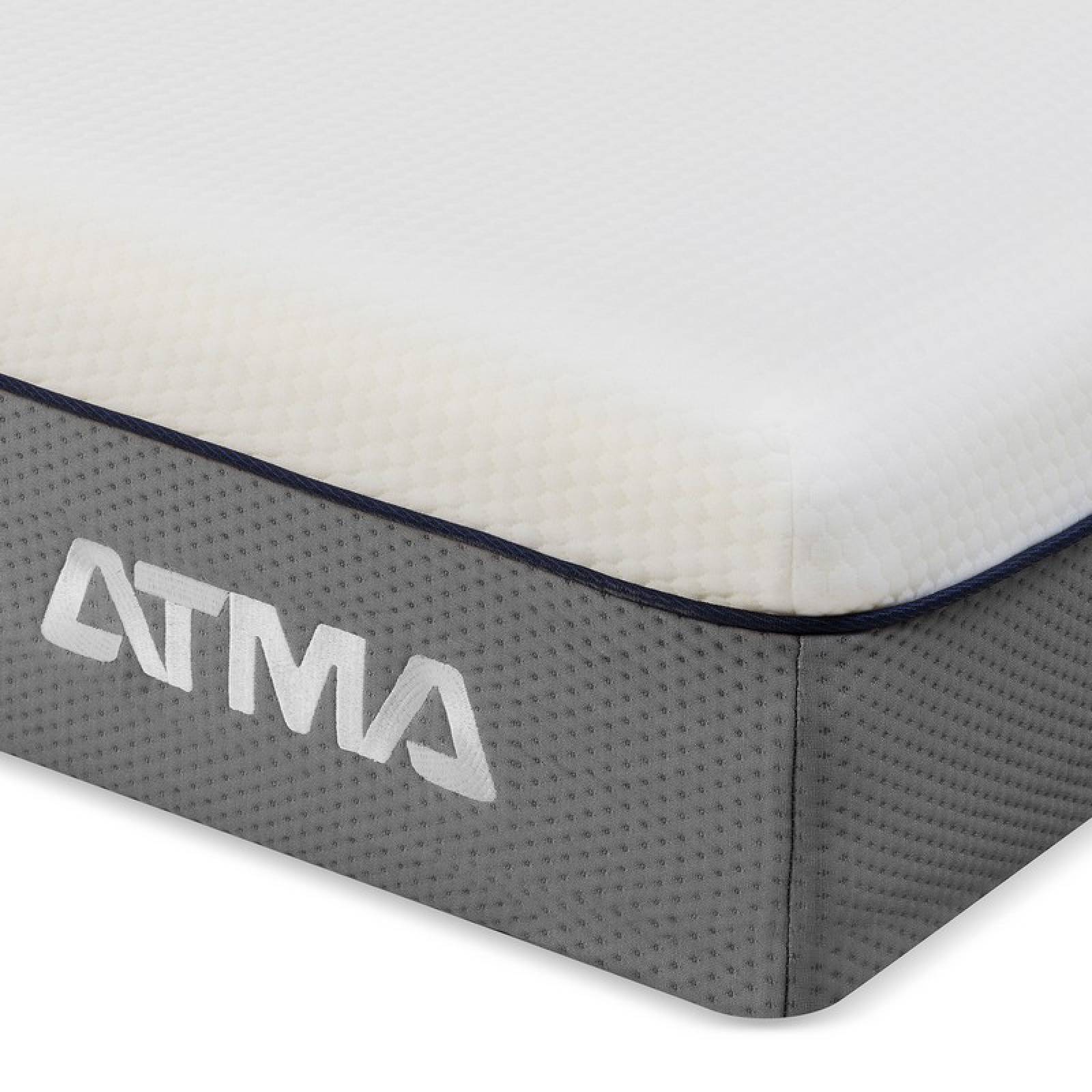 Colchón ATMA Individual Smooth Top con Pillow 100x190 Memory Foam (Semi Firme)
