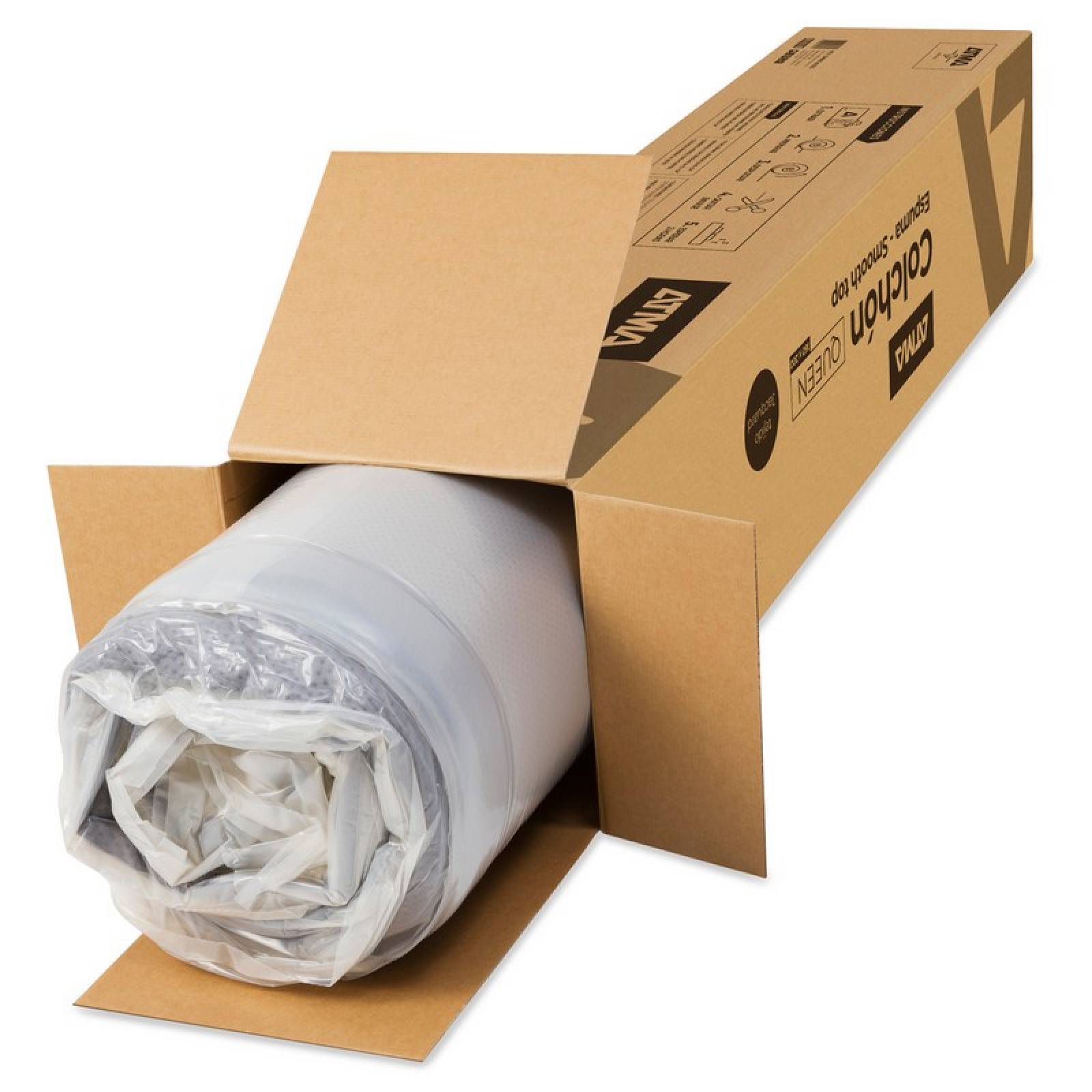 Colchón ATMA Queen Smooth Top con Pillow 150x190 Memory Foam (Semi Firme)