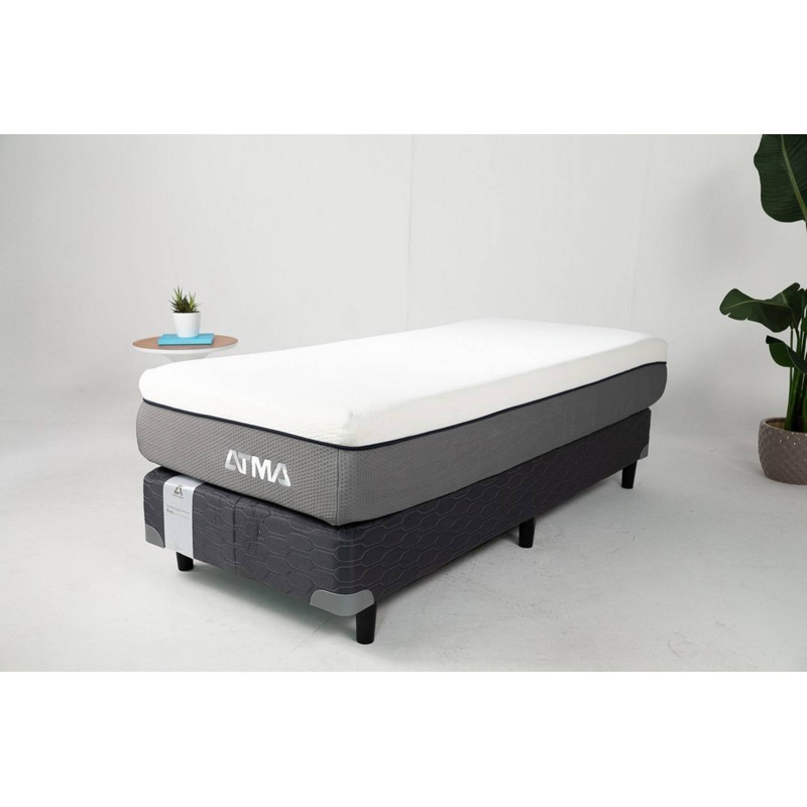 Colchón ATMA King Size Smooth Top con Pillow 190x200 Memory Foam (Semi Firme)