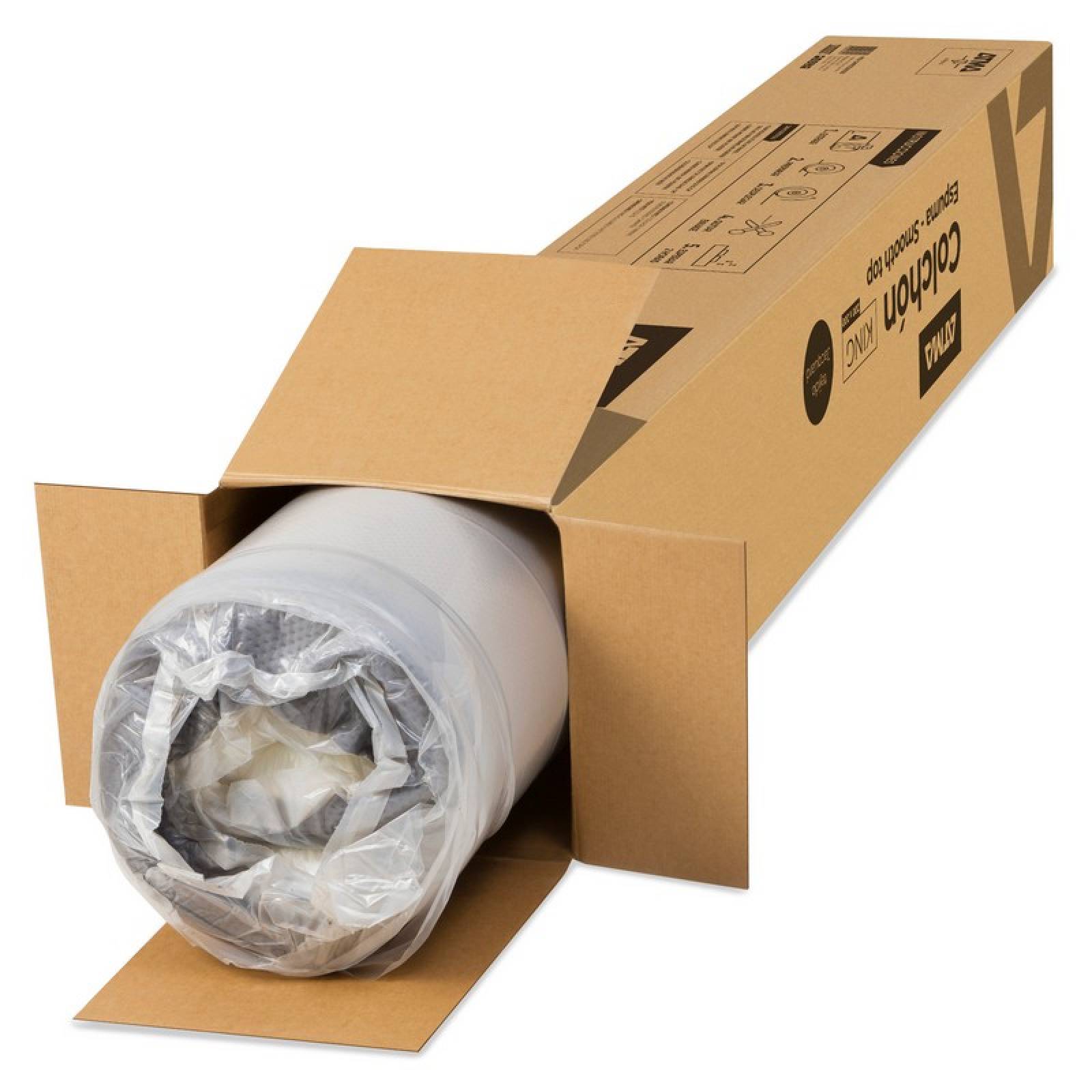 Colchón ATMA King Size Smooth Top con Pillow 190x200 Memory Foam (Semi Firme)