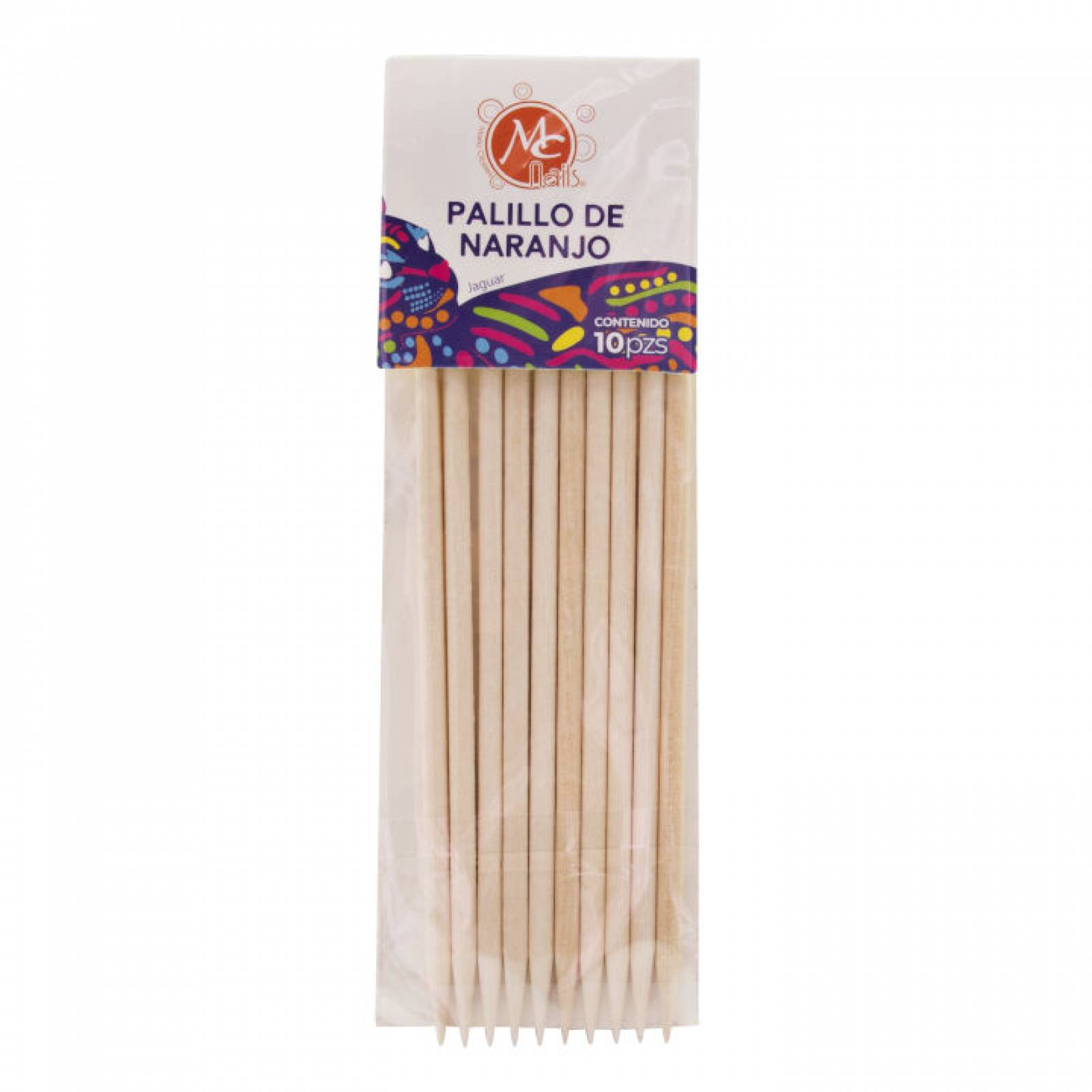Palillo Naranjo 10 pz