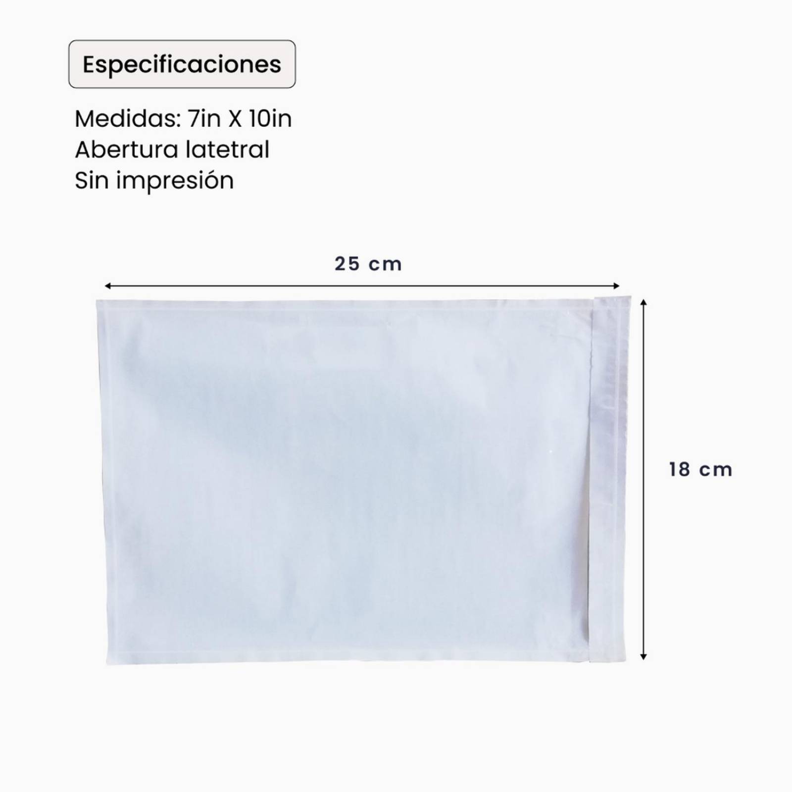 1000 Sobres Canguro Para Guías De Envío 7 X10 Packing List 