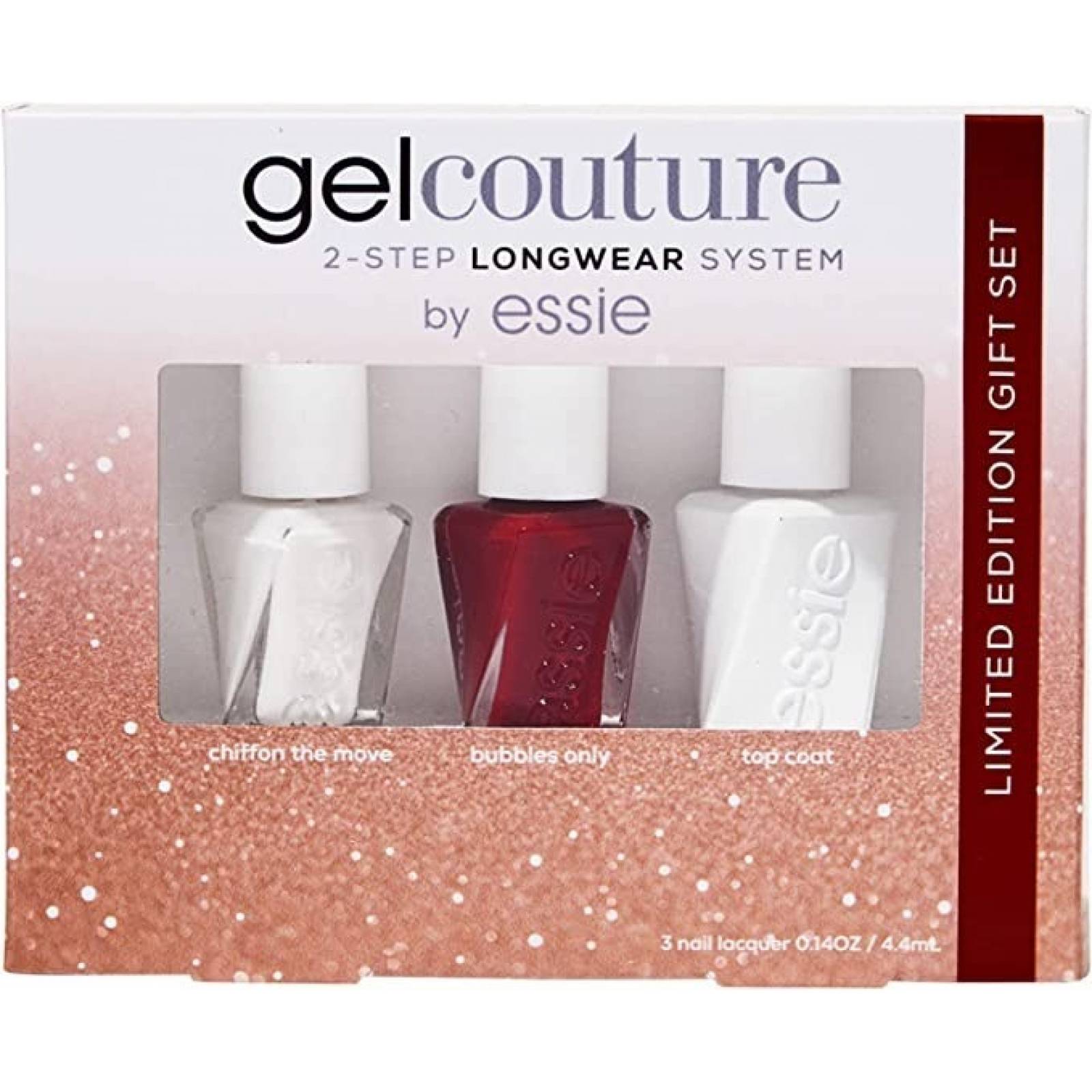 Essie Gel Couture Kit De 3 Piezas De Esmalte Larga Duración