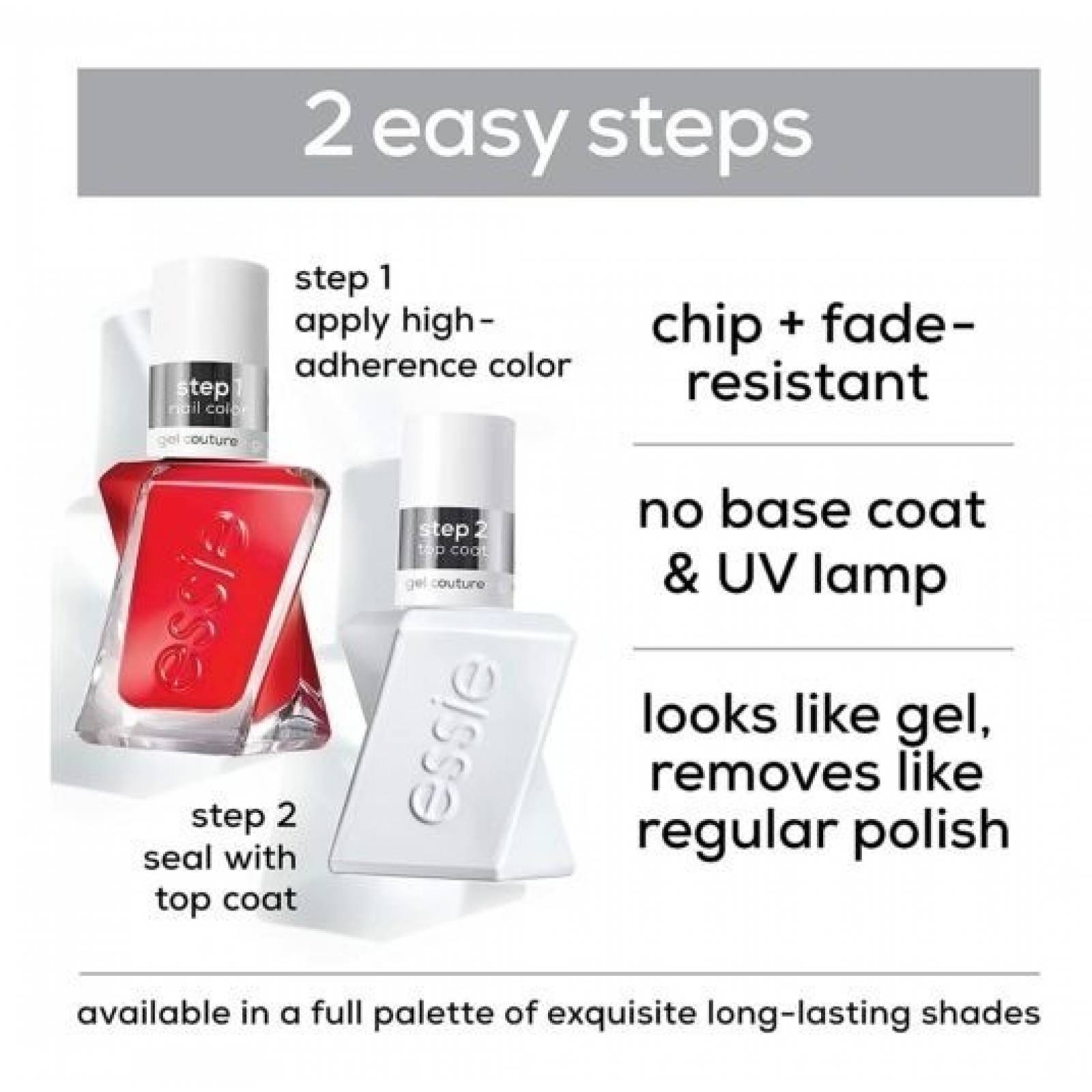 Essie Gel Couture Kit De 3 Piezas De Esmalte Larga Duración