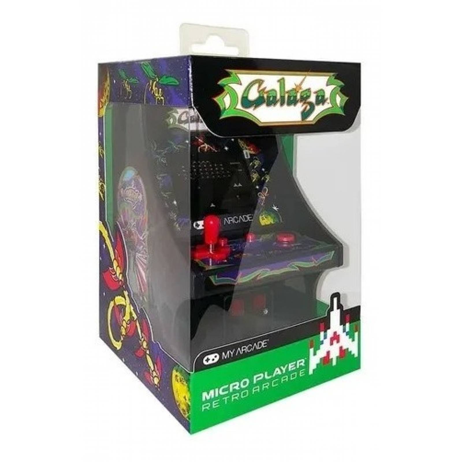 Micro Arcade Retro Con Juego Galaga Micro Maquinita Clásica