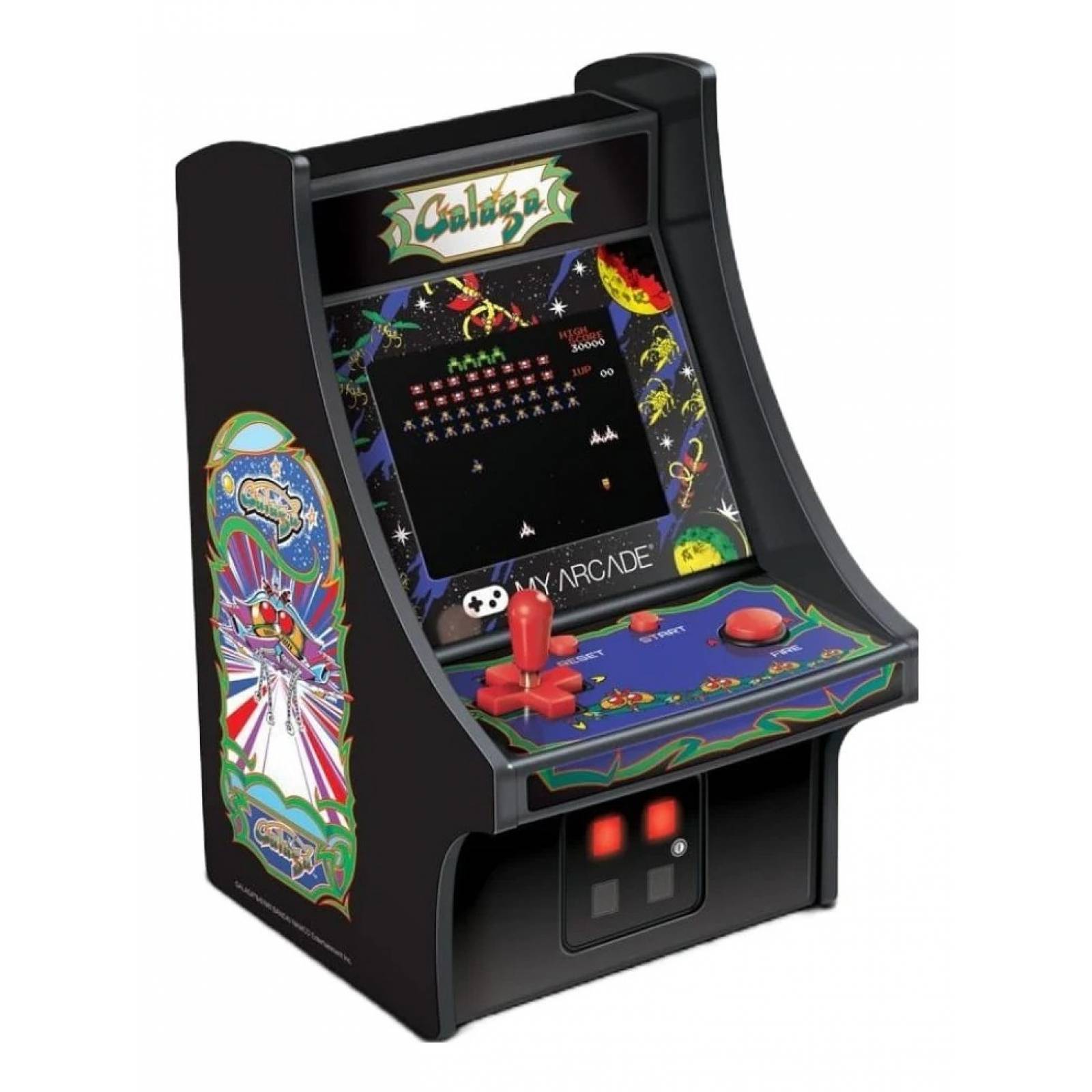 Micro Arcade Retro Con Juego Galaga Micro Maquinita Clásica