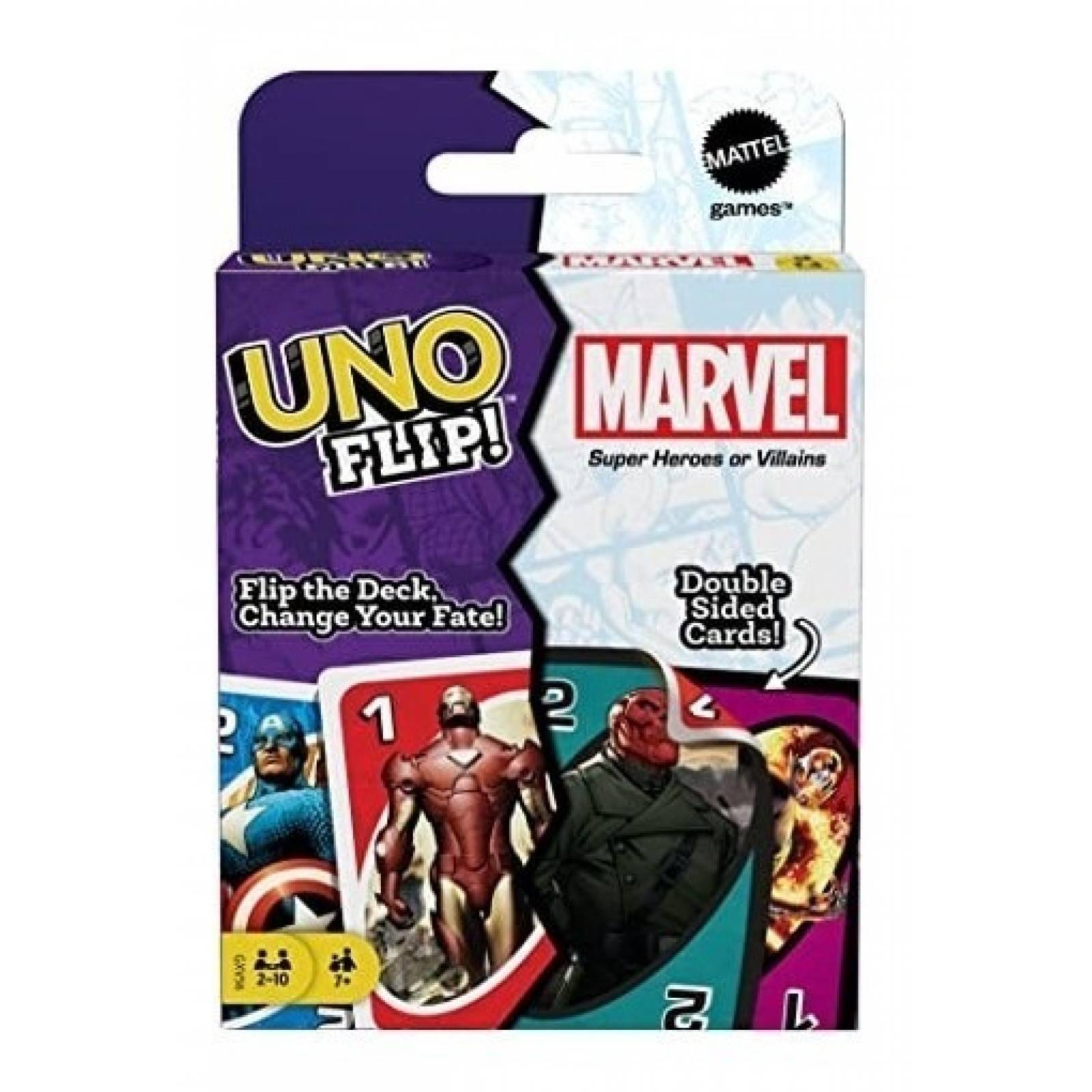 Juego De Cartas Uno Marvel Super Heroes O Villanos