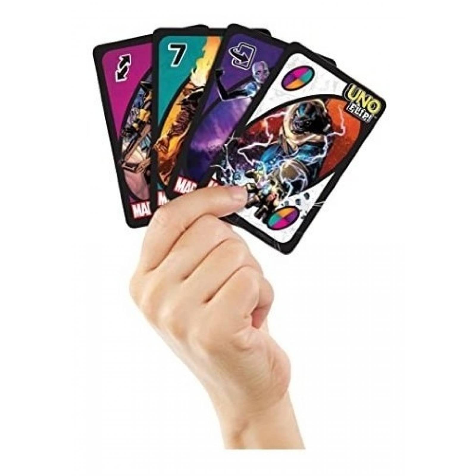 Juego De Cartas Uno Marvel Super Heroes O Villanos