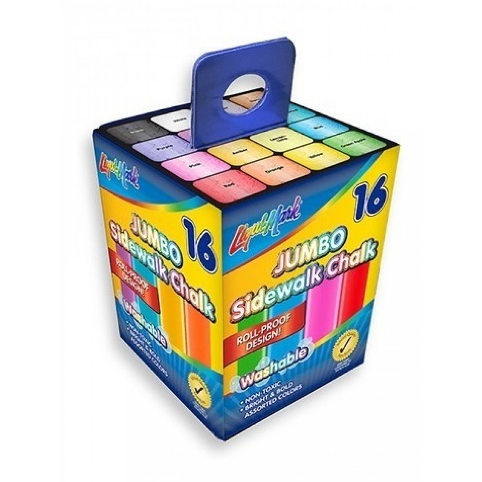 Gises De Colores Jumbo Liqui mark 16 Piezas