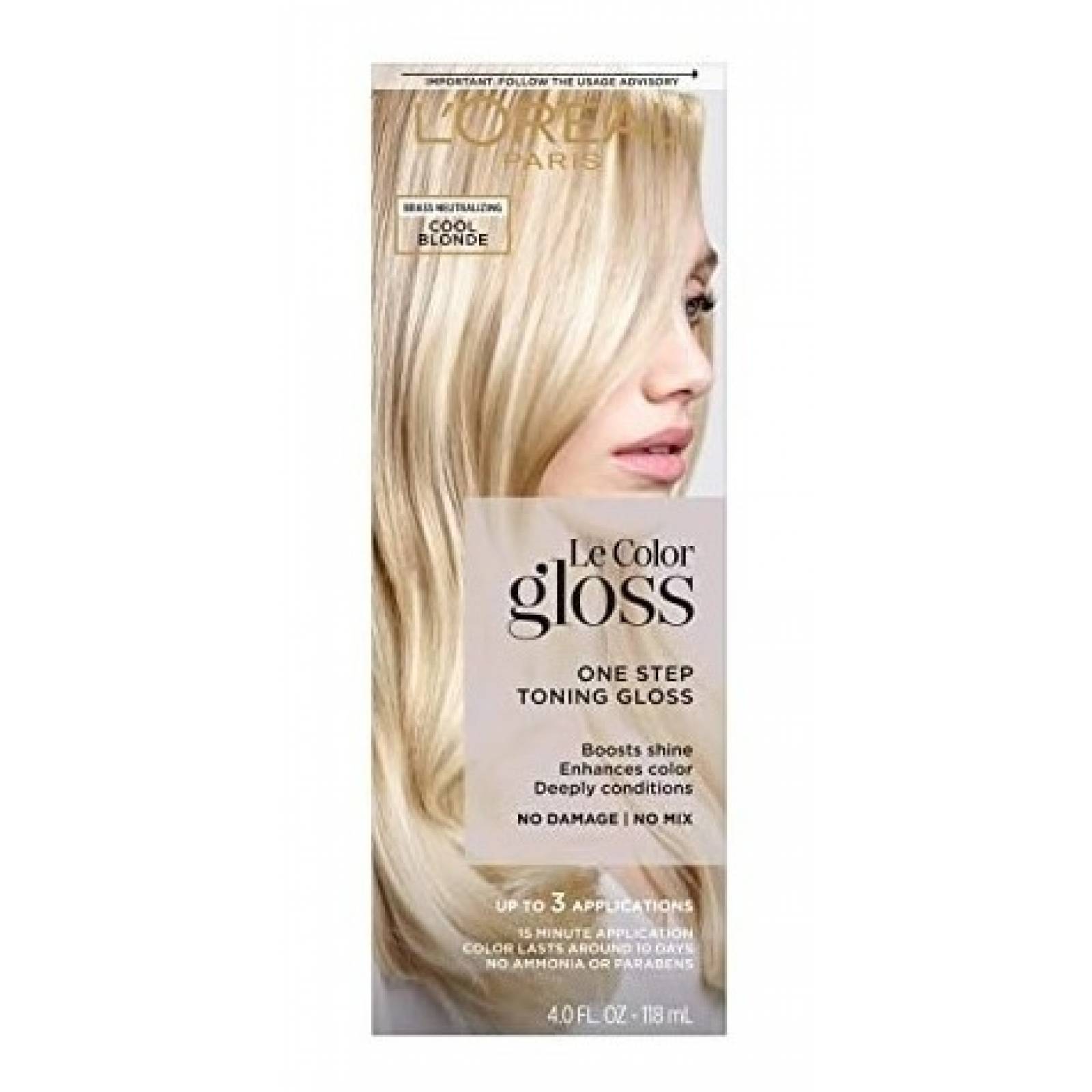 Tinte En Un Solo Paso Loreal Le Color Gloss 118ml