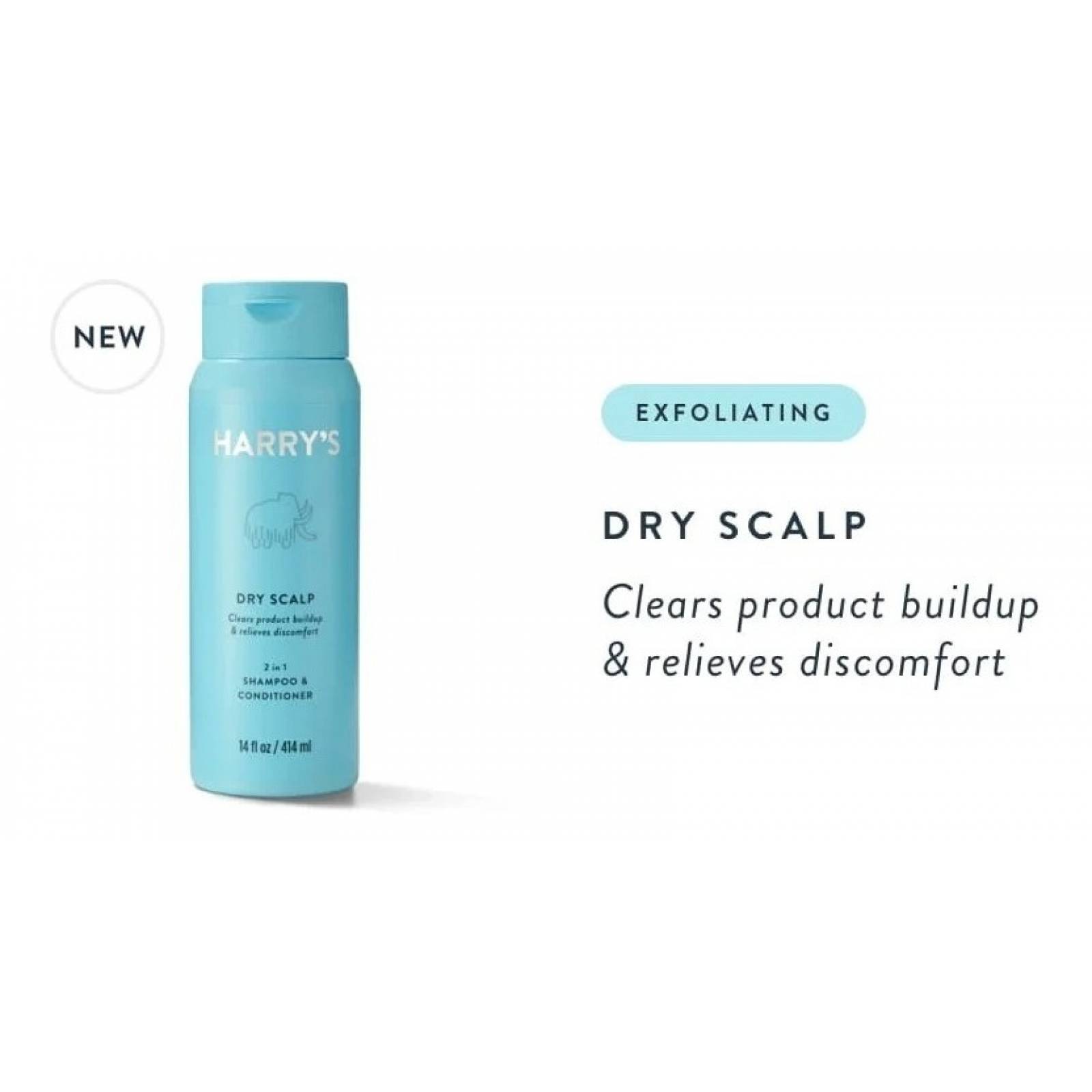 Shampoo Y Acondicionador 2 En 1 Harry´s Dry Scalp 414ml