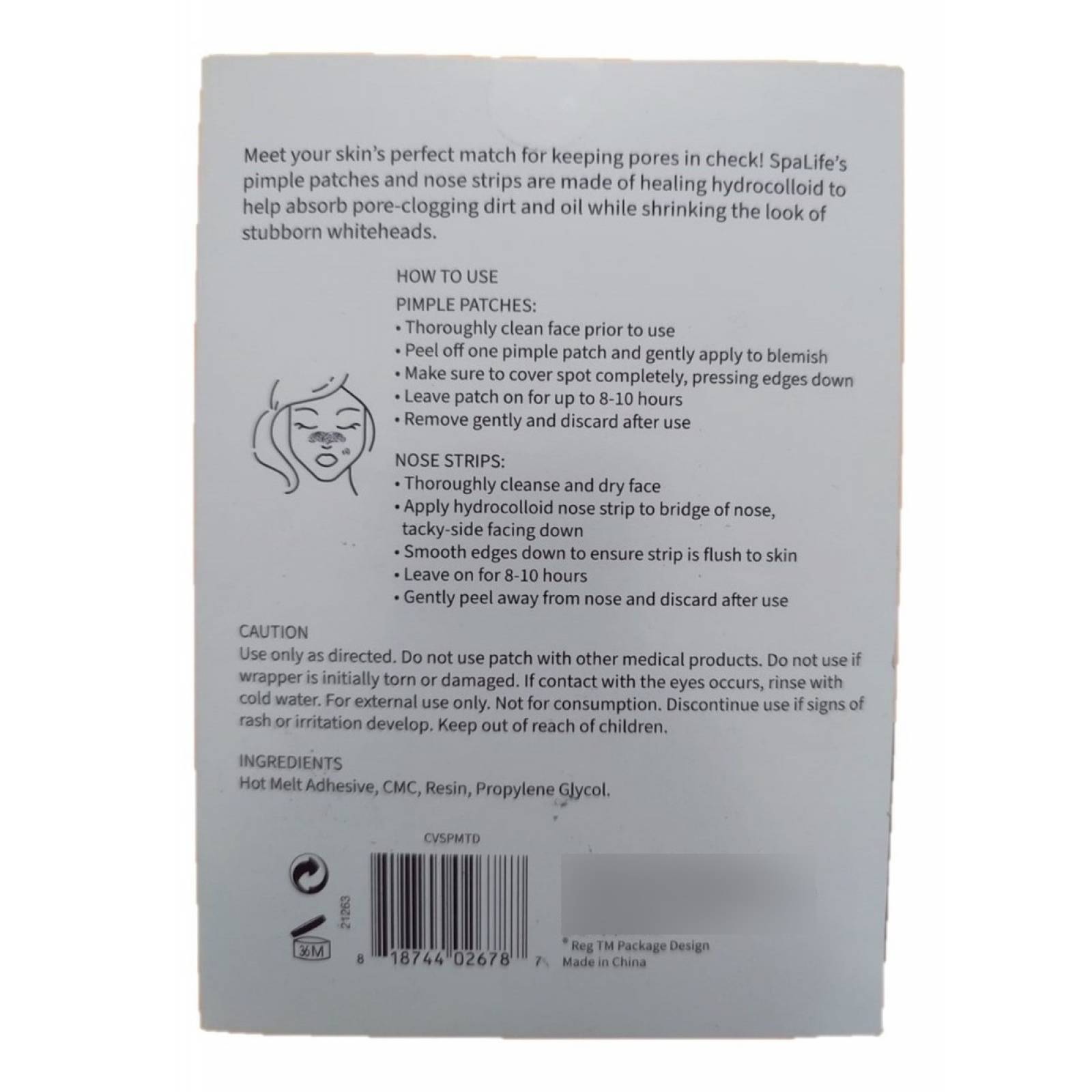 Spalife Porefect Match Tiras Nasales Hidrocoloides 24 Piezas