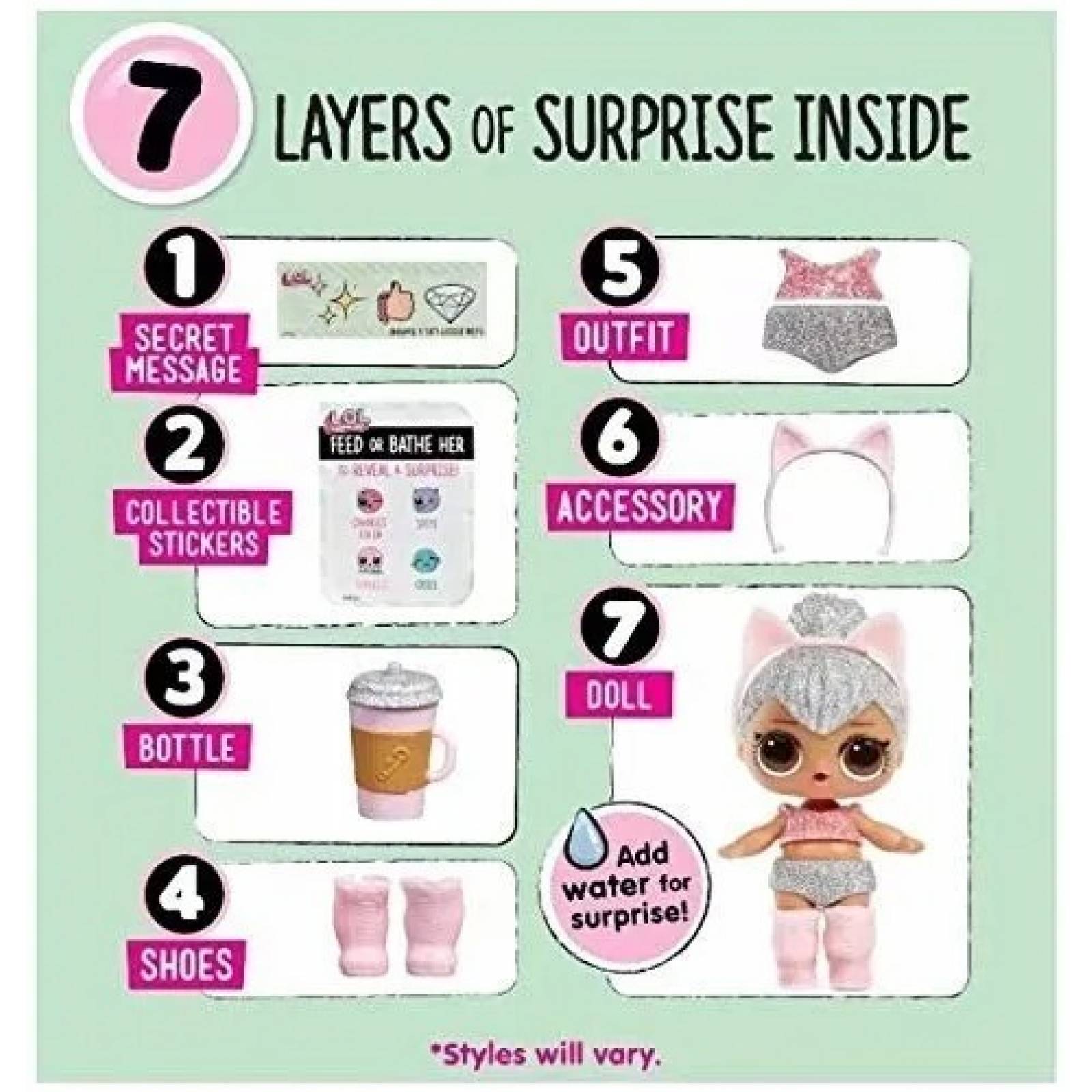 Lol Surprise Unbox Me Serie 1 Doll Mix Match Accesories